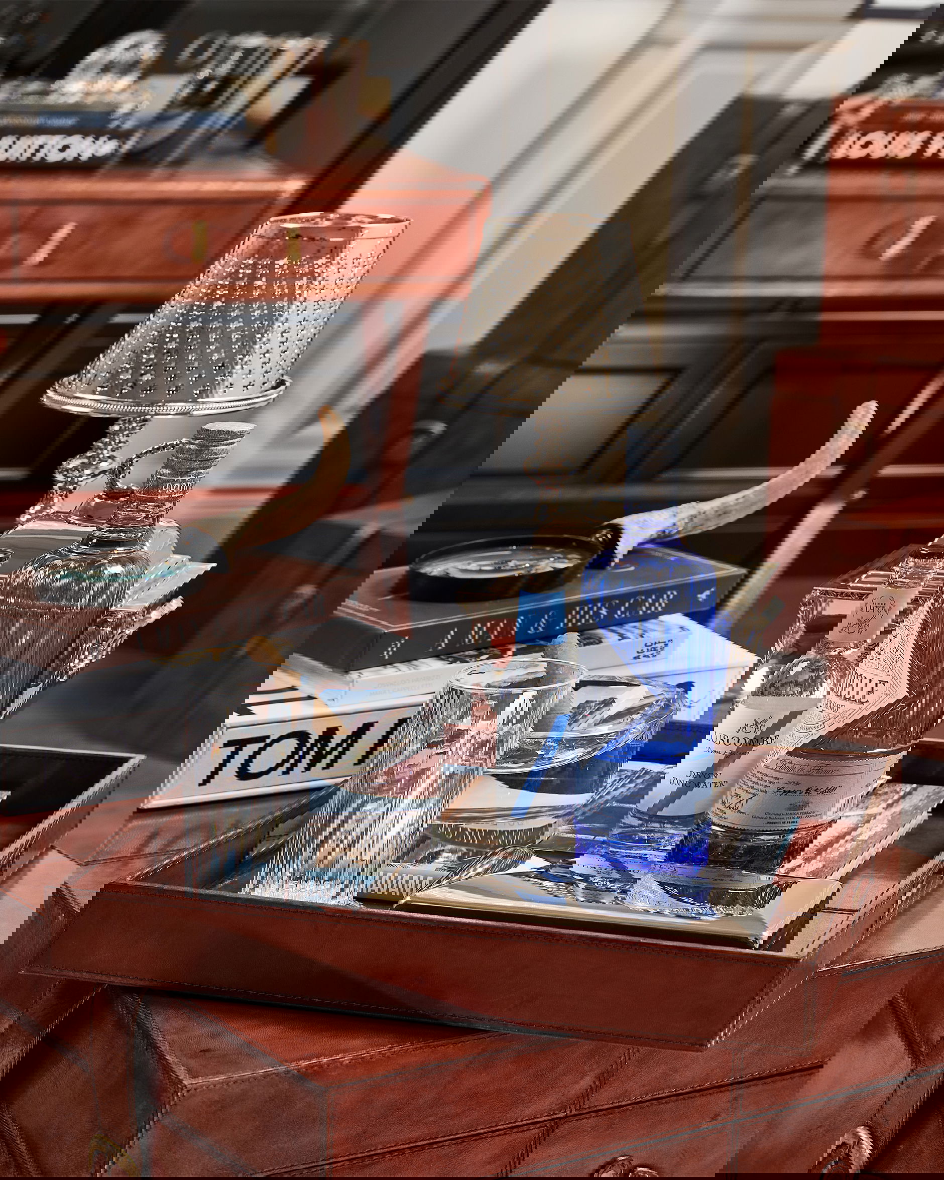 Kensington bricka kvadrat läder