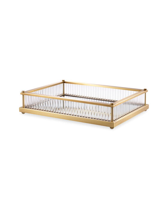Cora Tray Antique Brass