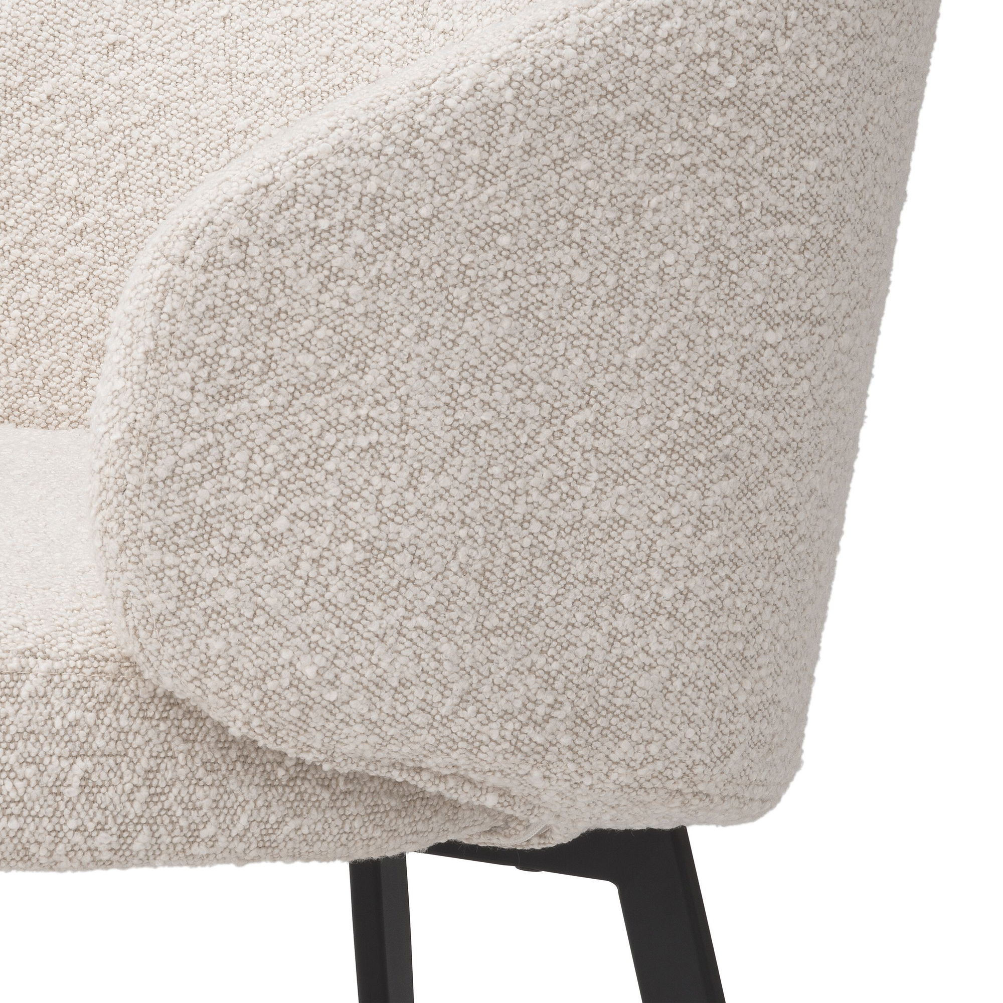 Lloyd karmstol bouclé cream 2-pack