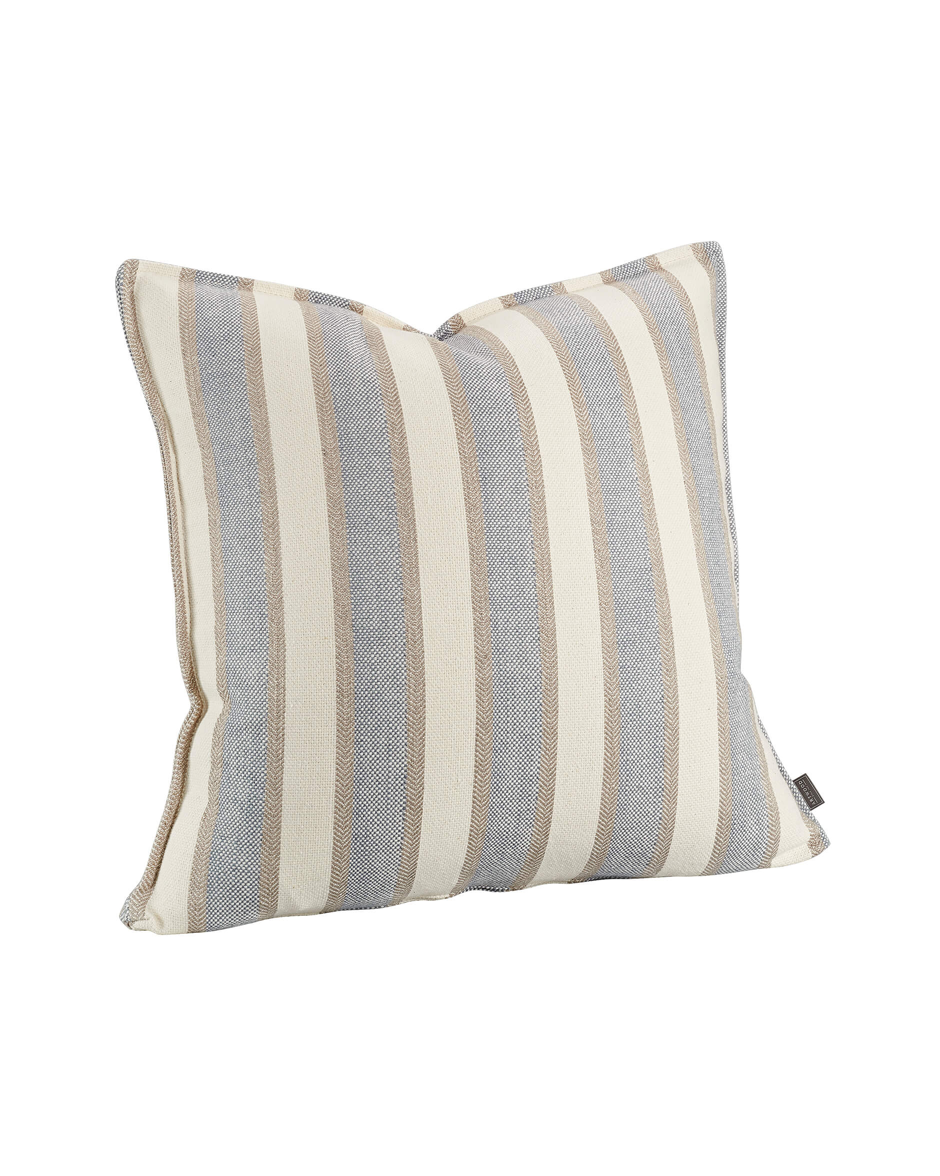 Lotus Stripe Cushion Cover Linen