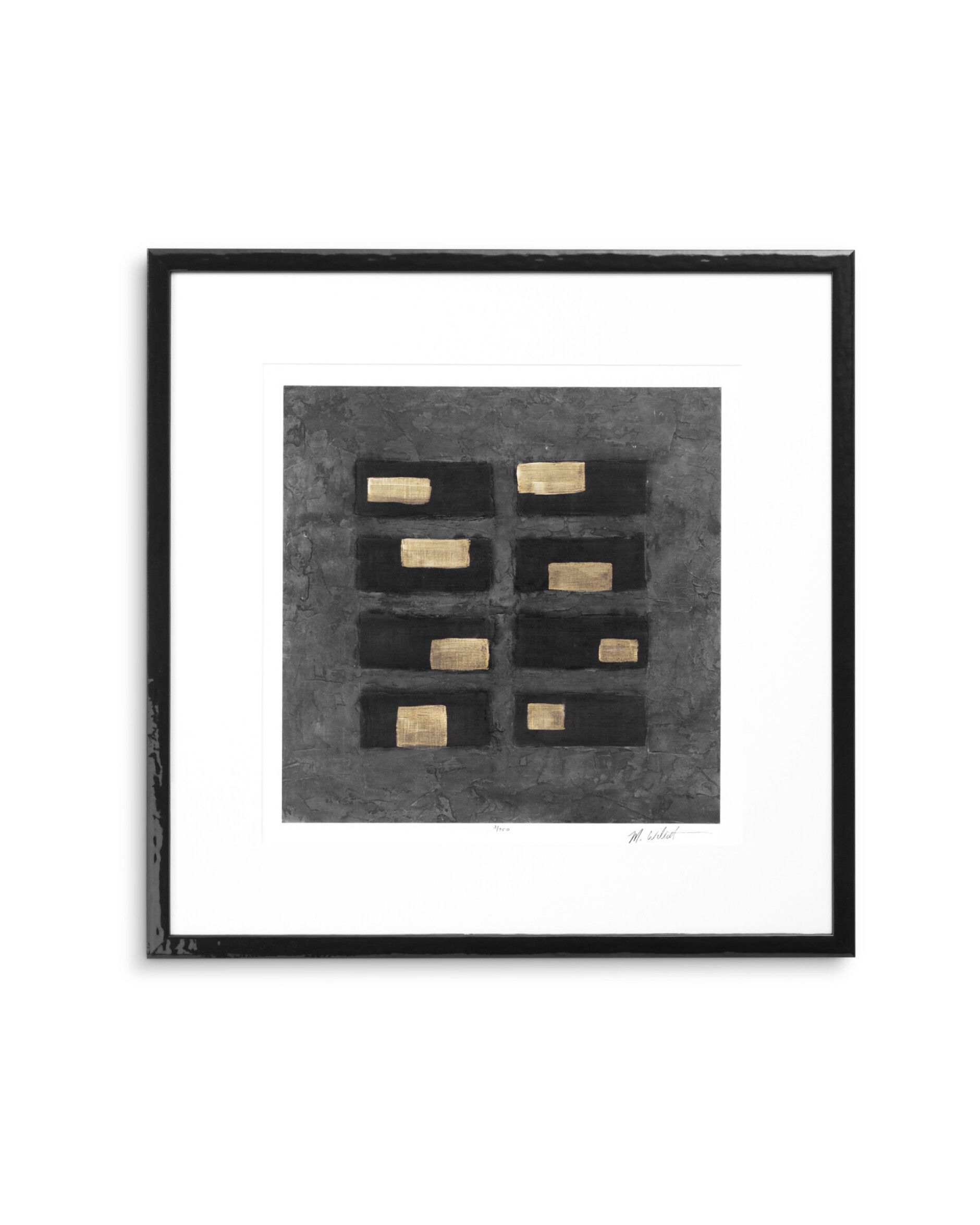 Washed Black Squares tavle af Michael Willett 2 sæt