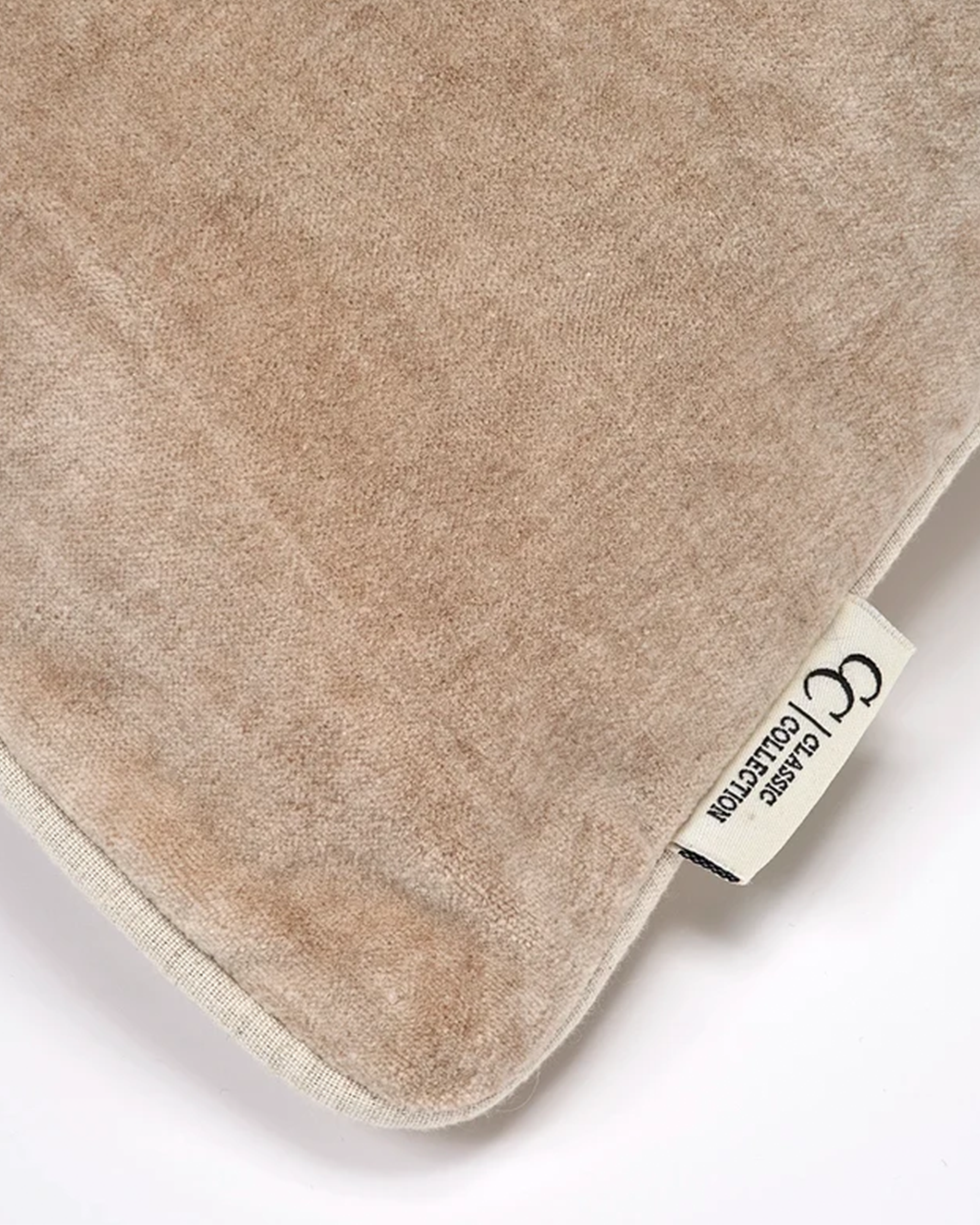 Velvet Stonewash-tyynynpäällinen beige