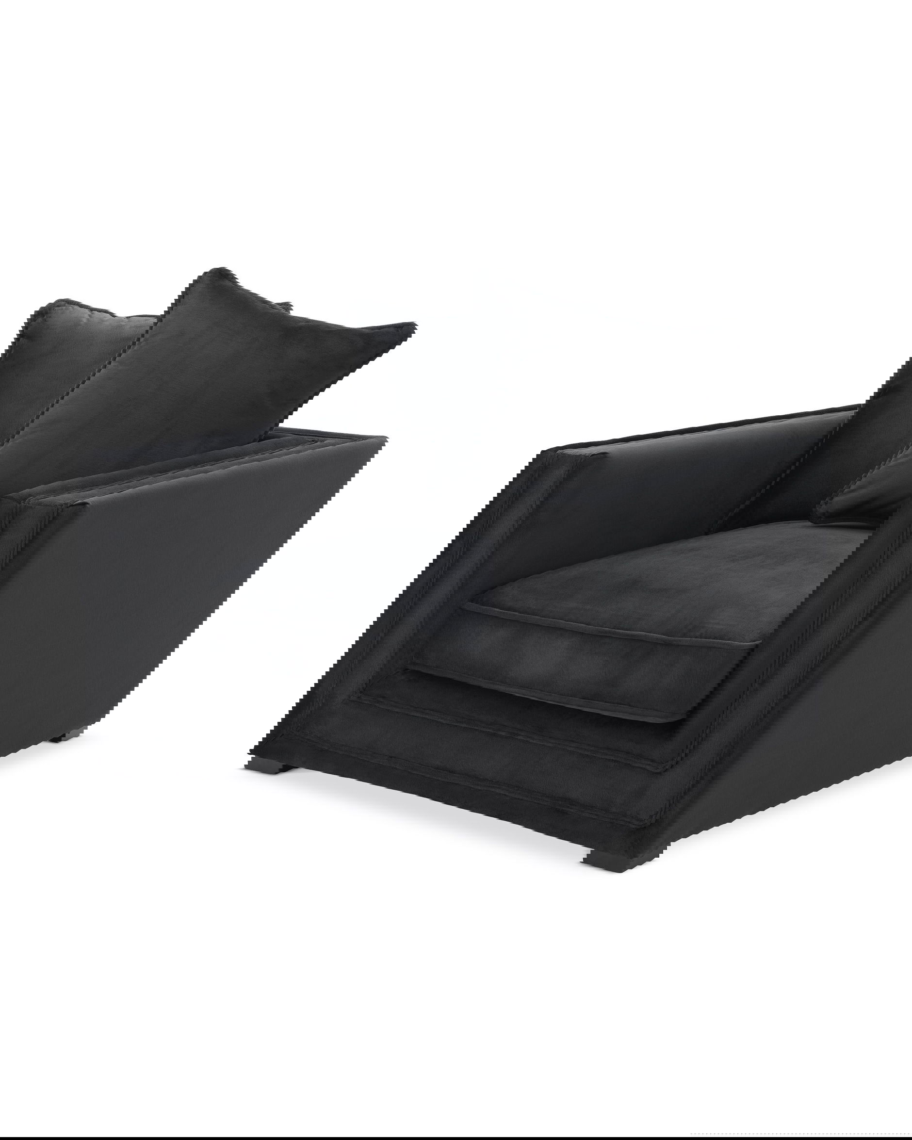 Menorca fåtölj svart OUTLET