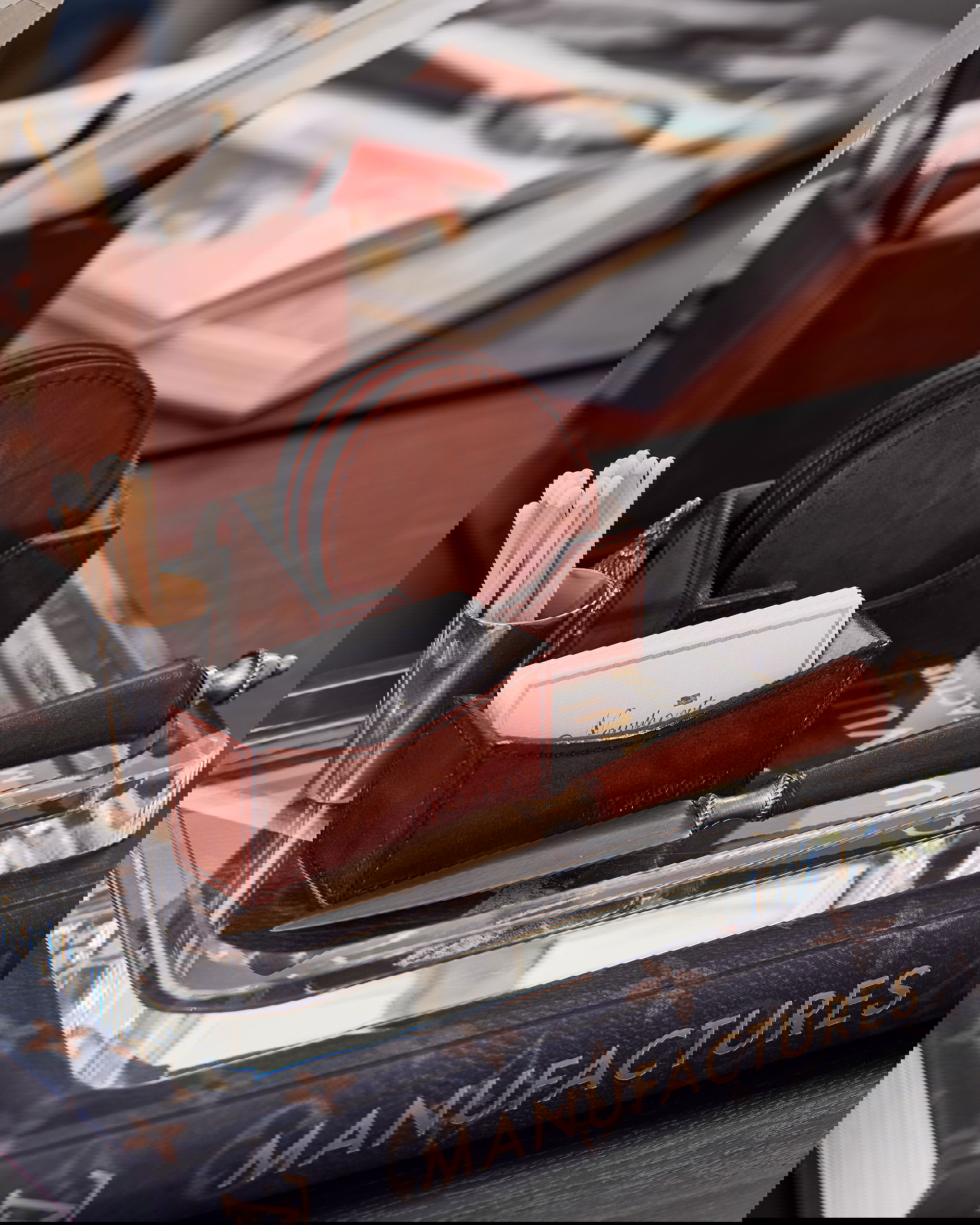 Kensington visitkortshållare läder