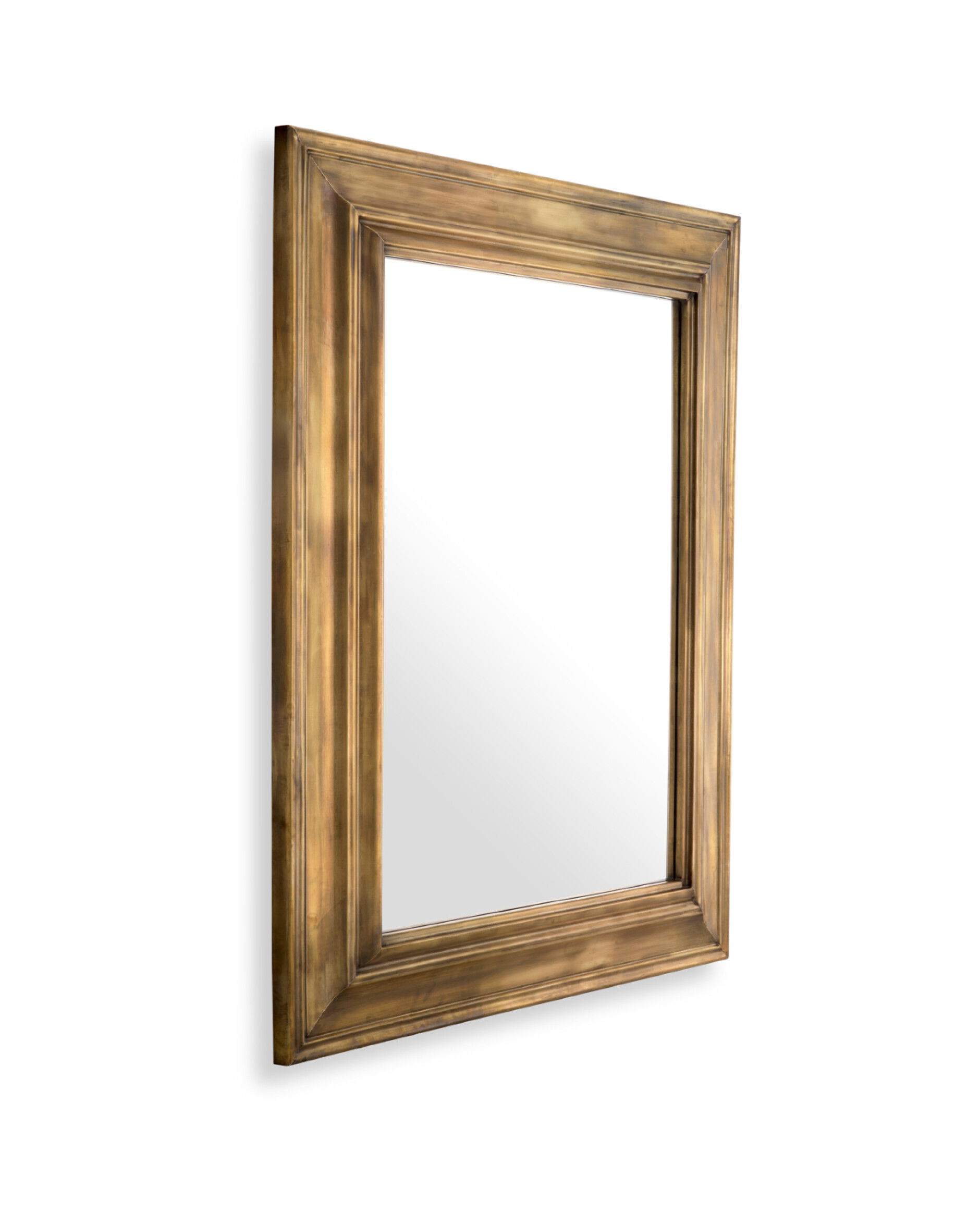 Sanoma spegel antik mässing