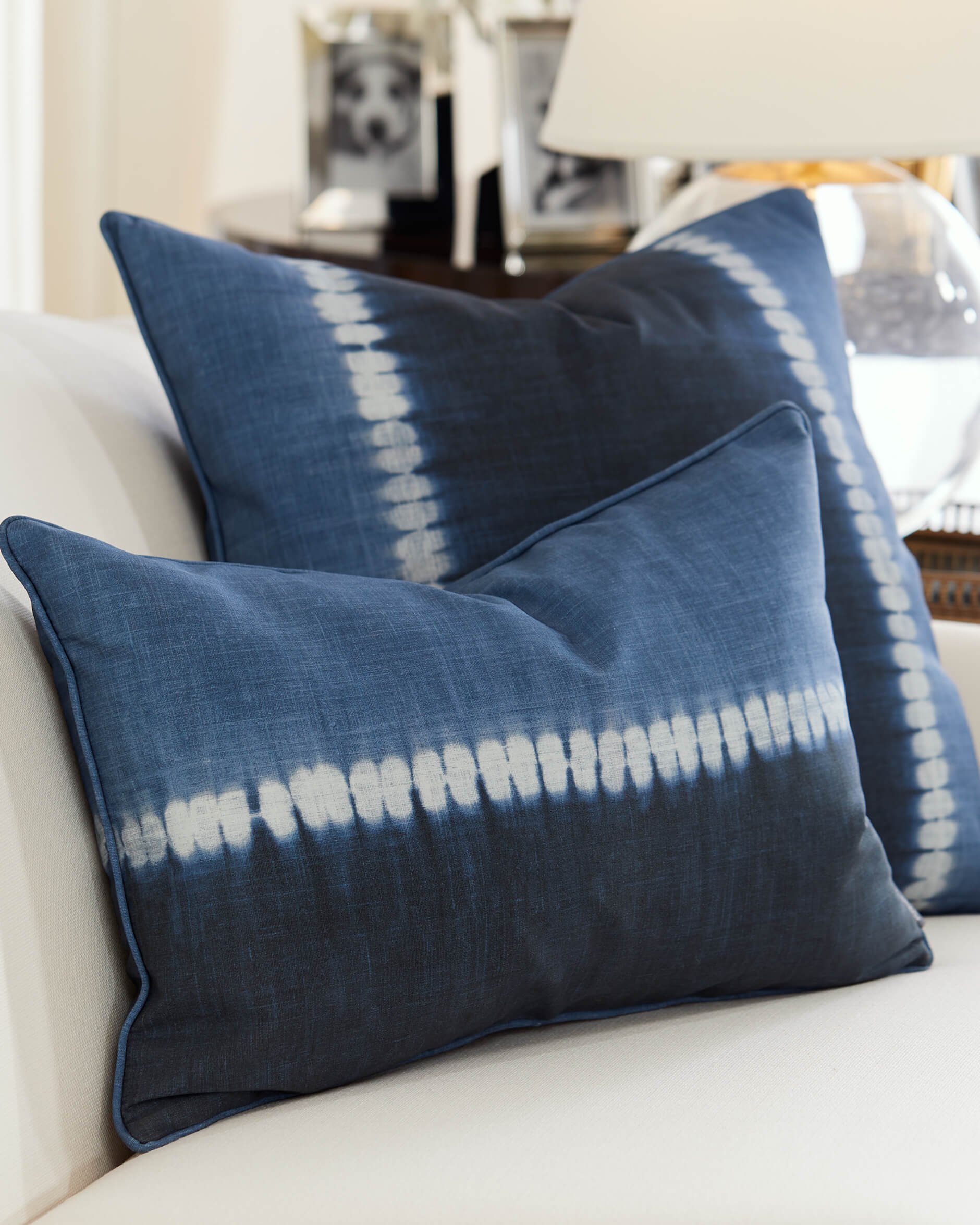 Toc Vers Stripe kuddfodral indigo