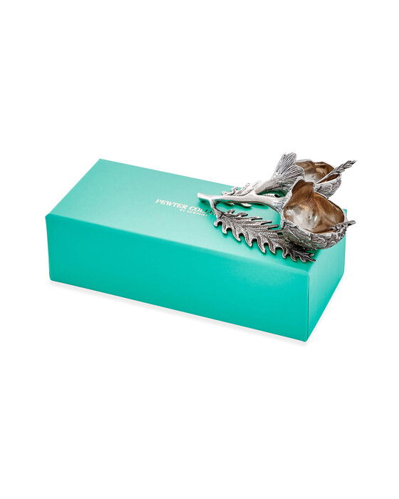 Kronärtskocka salt- och pepparskålar tenn