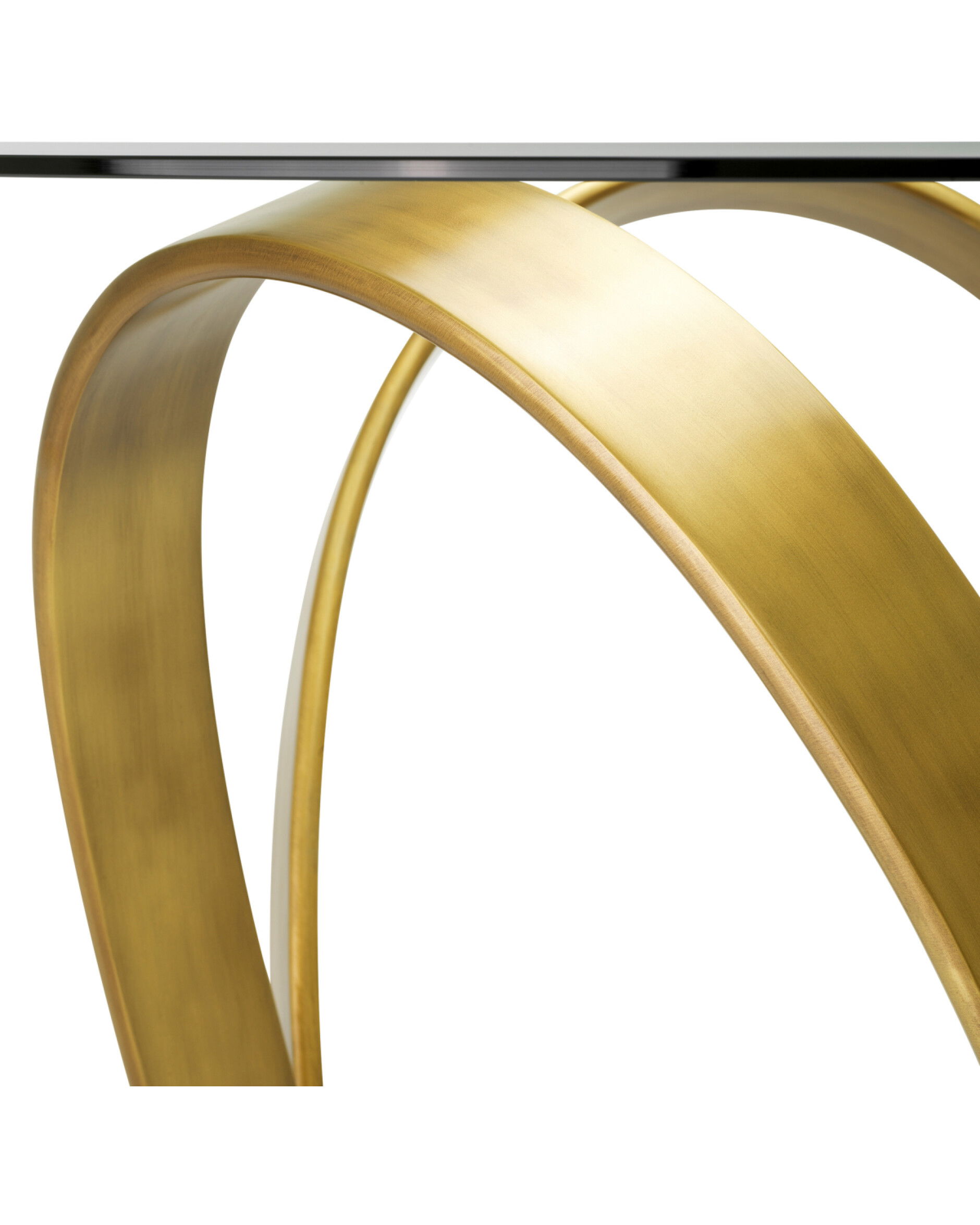 Soquel Dining Table Vintage Brass