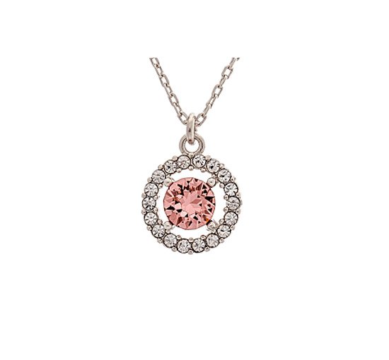 Vintage Rose / Silver - Miss Miranda Necklace Crystal