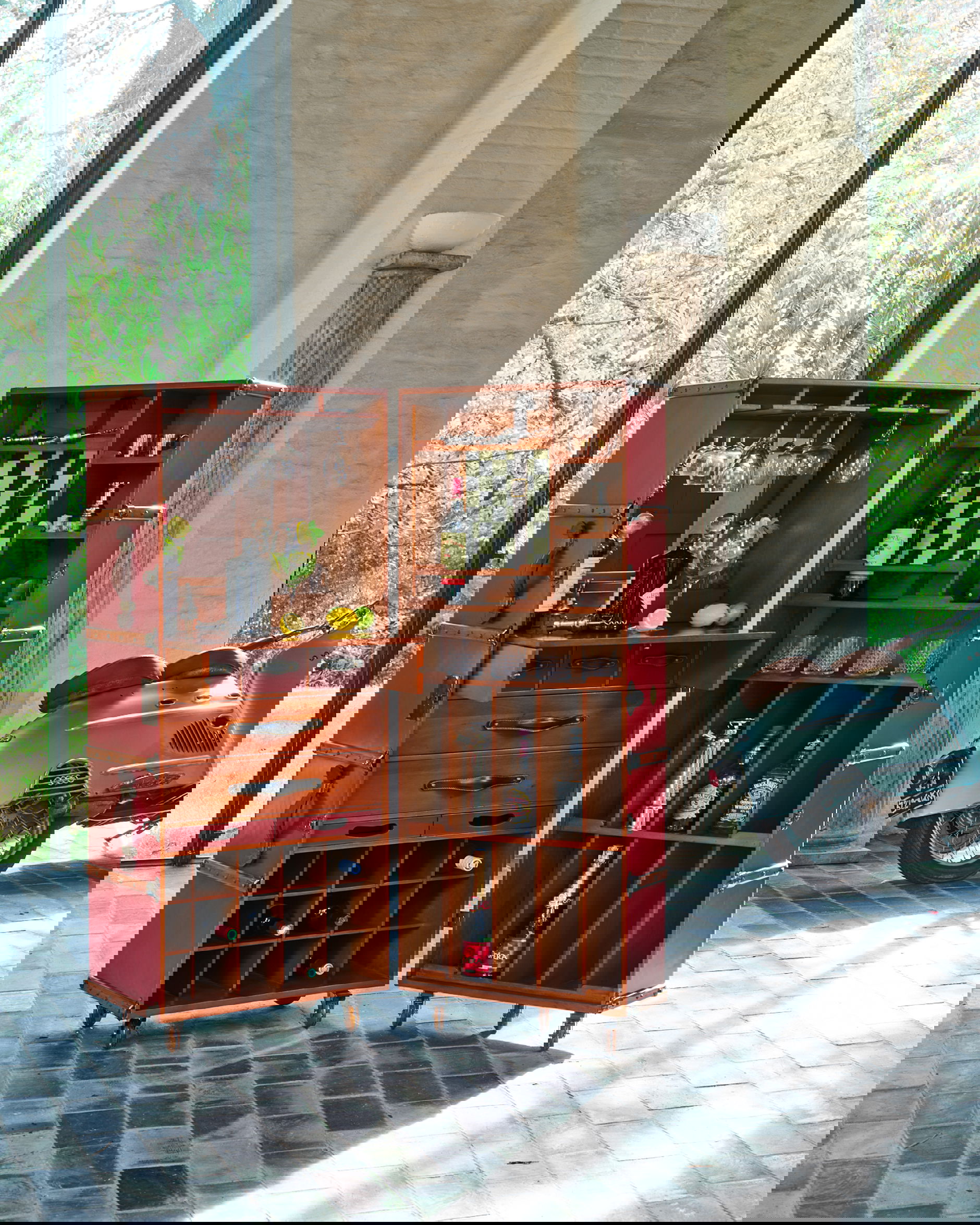 Stateroom barskåp burgundy