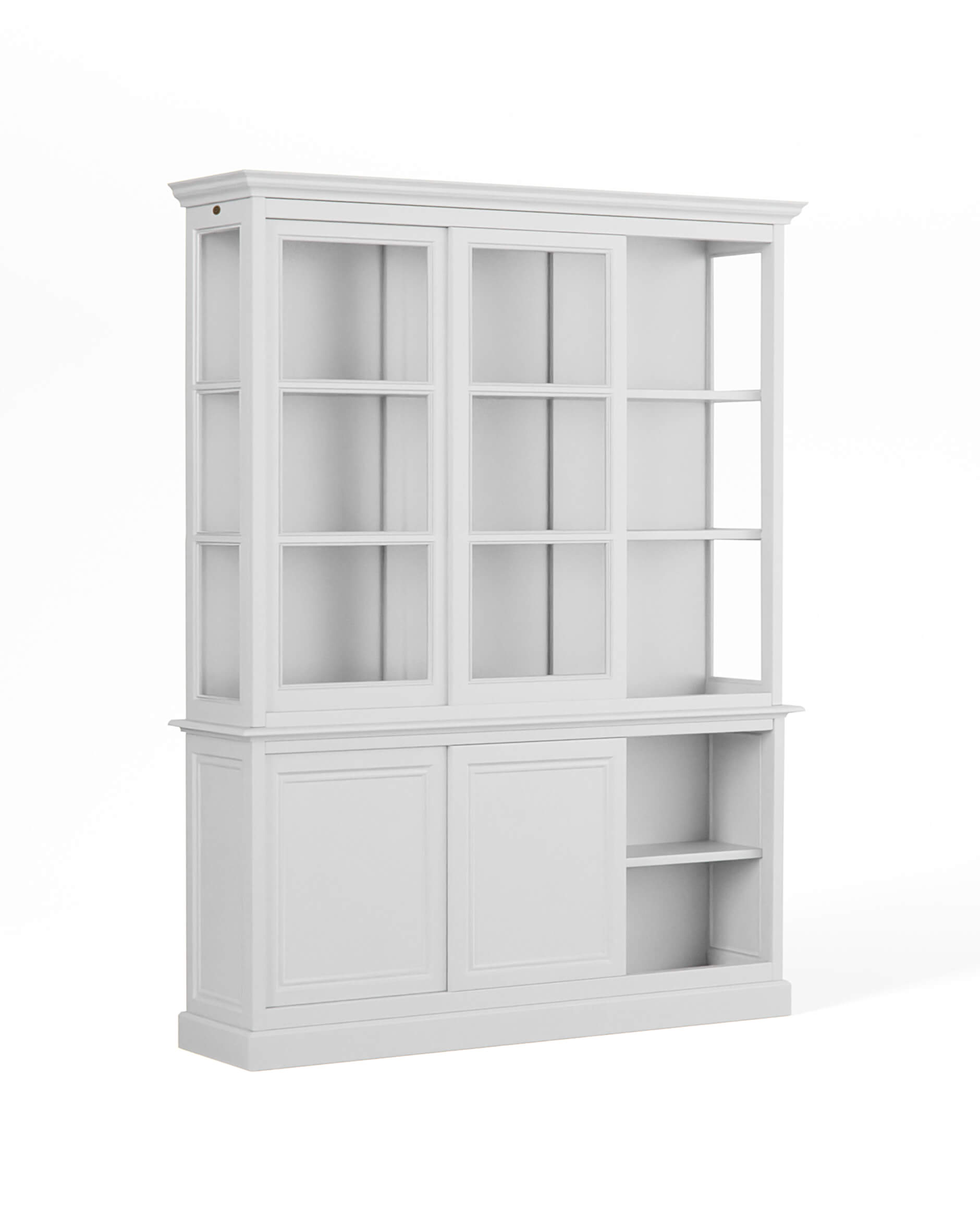 Assonet vitrinskåp classic white