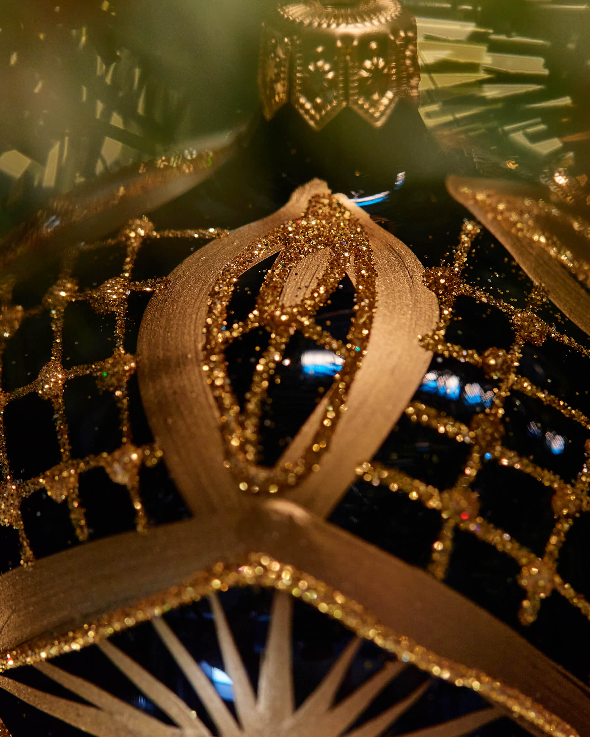 Lux Leonard julkula blå/guld 8cm