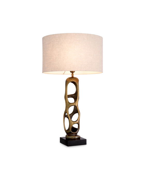 Kearny bordslampa antik mässing
