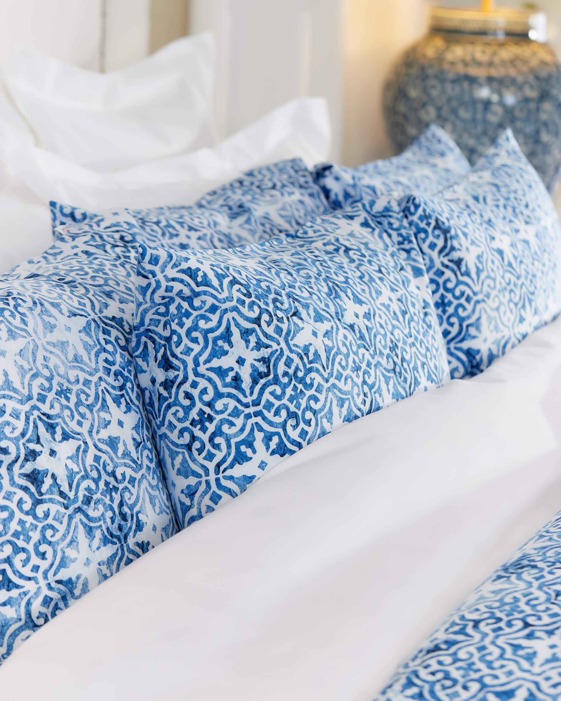 Portofino pussilakanasetti sininen