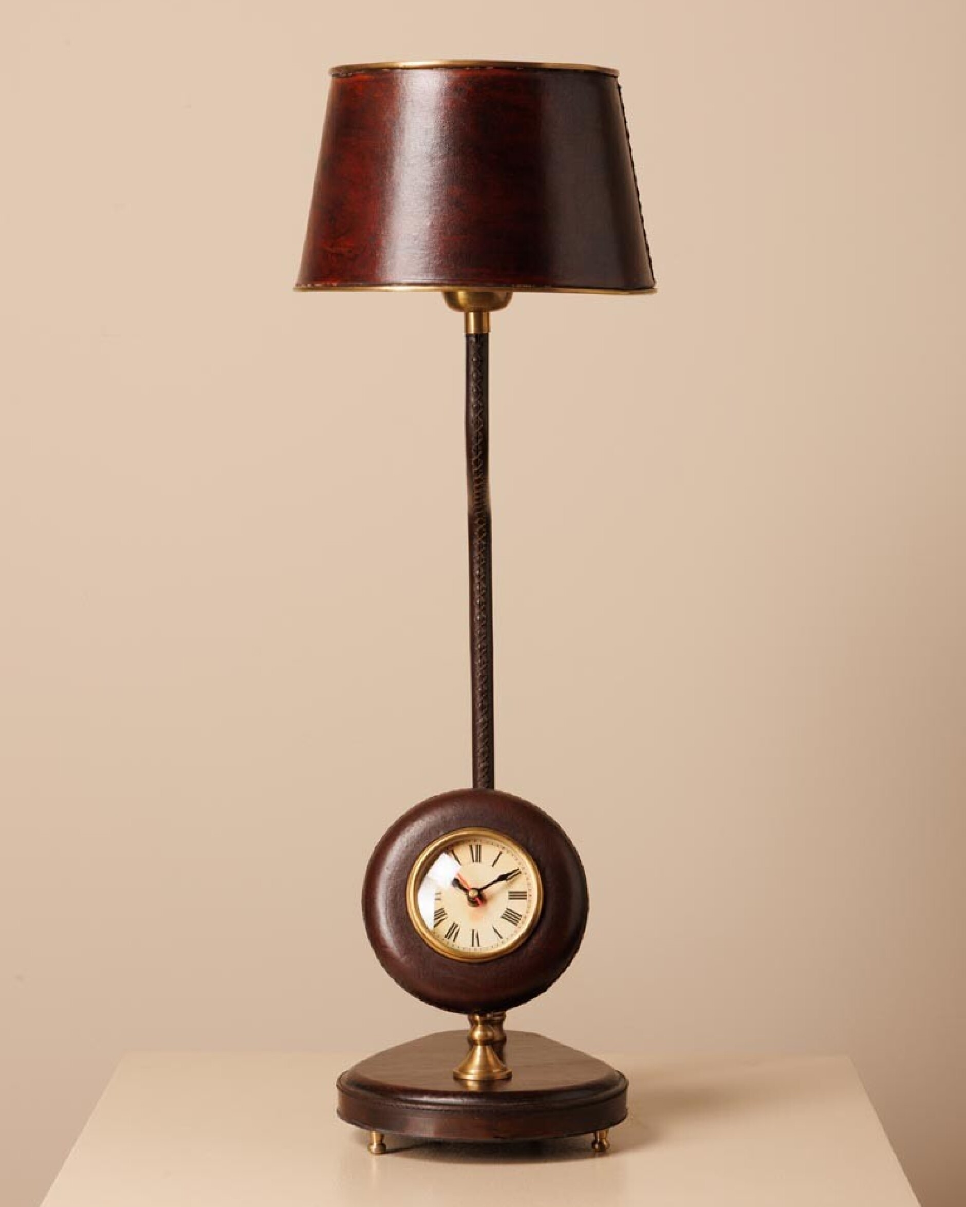 Clifton table lamp with clock