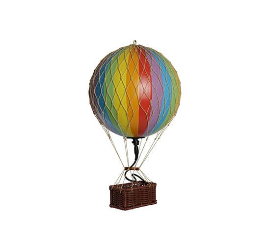 Flerfarvet - Travels Light Luftballon LED regnbue
