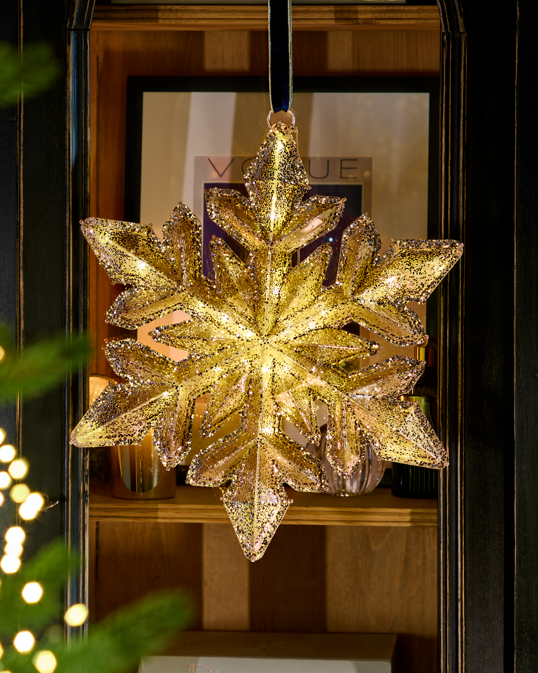 Arabella gold snowflake decoration