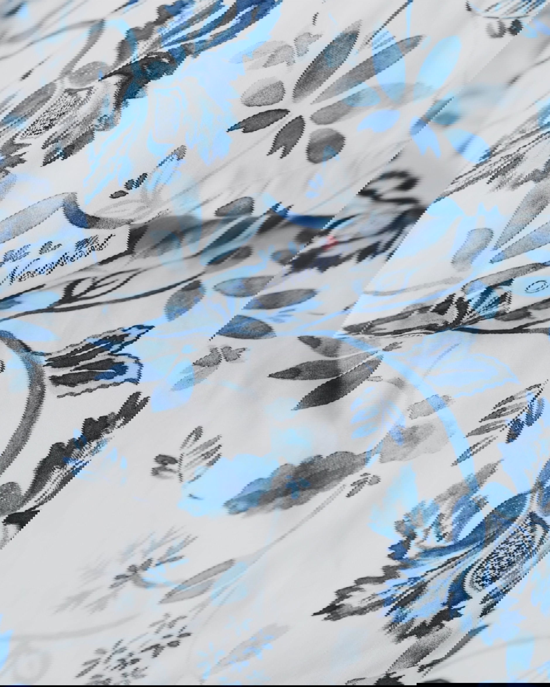 Somerset sengesett blå/hvit 4 deler