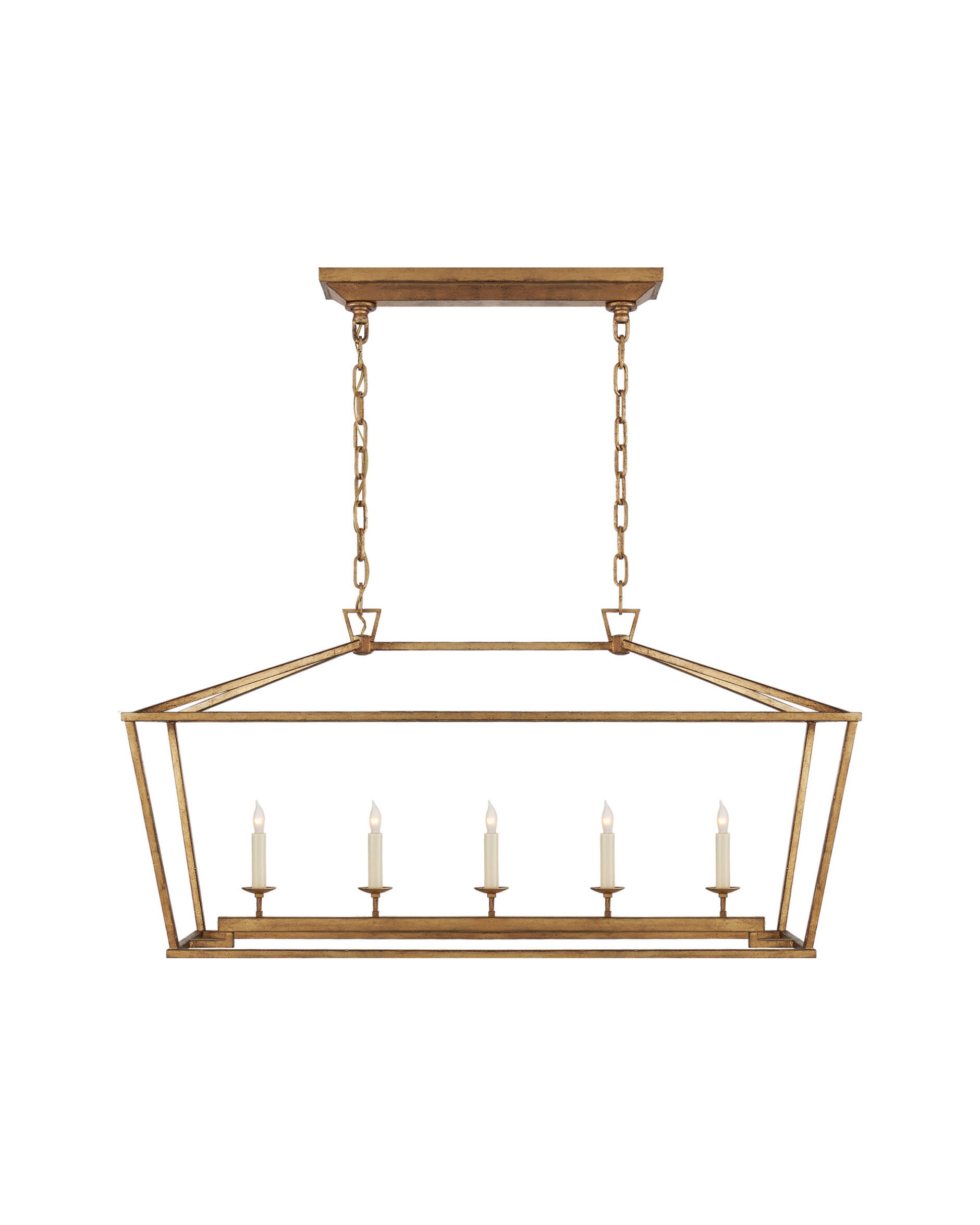 Darlana taklampa linjär Gilded Iron M