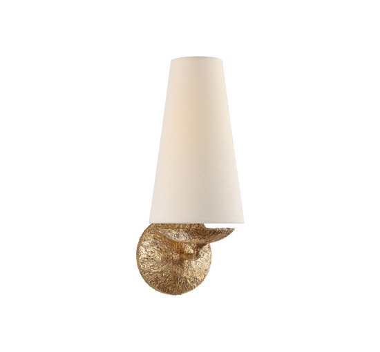 null - Fontaine Single Sconce Gilded Plaster