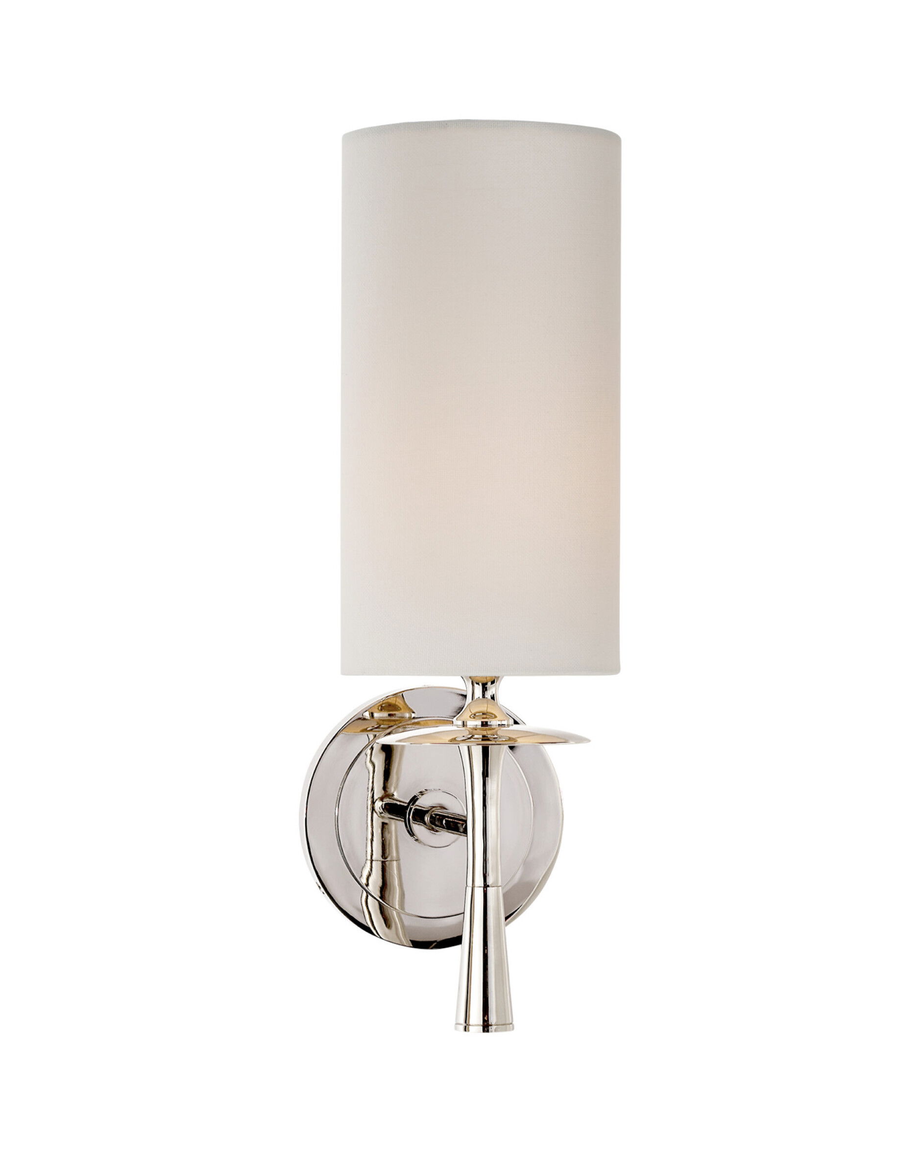 Drunmore vägglampa nickel/linne