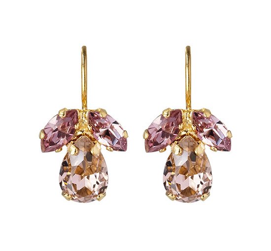 Vintage Rose - Petite Timo Earrings Crystal