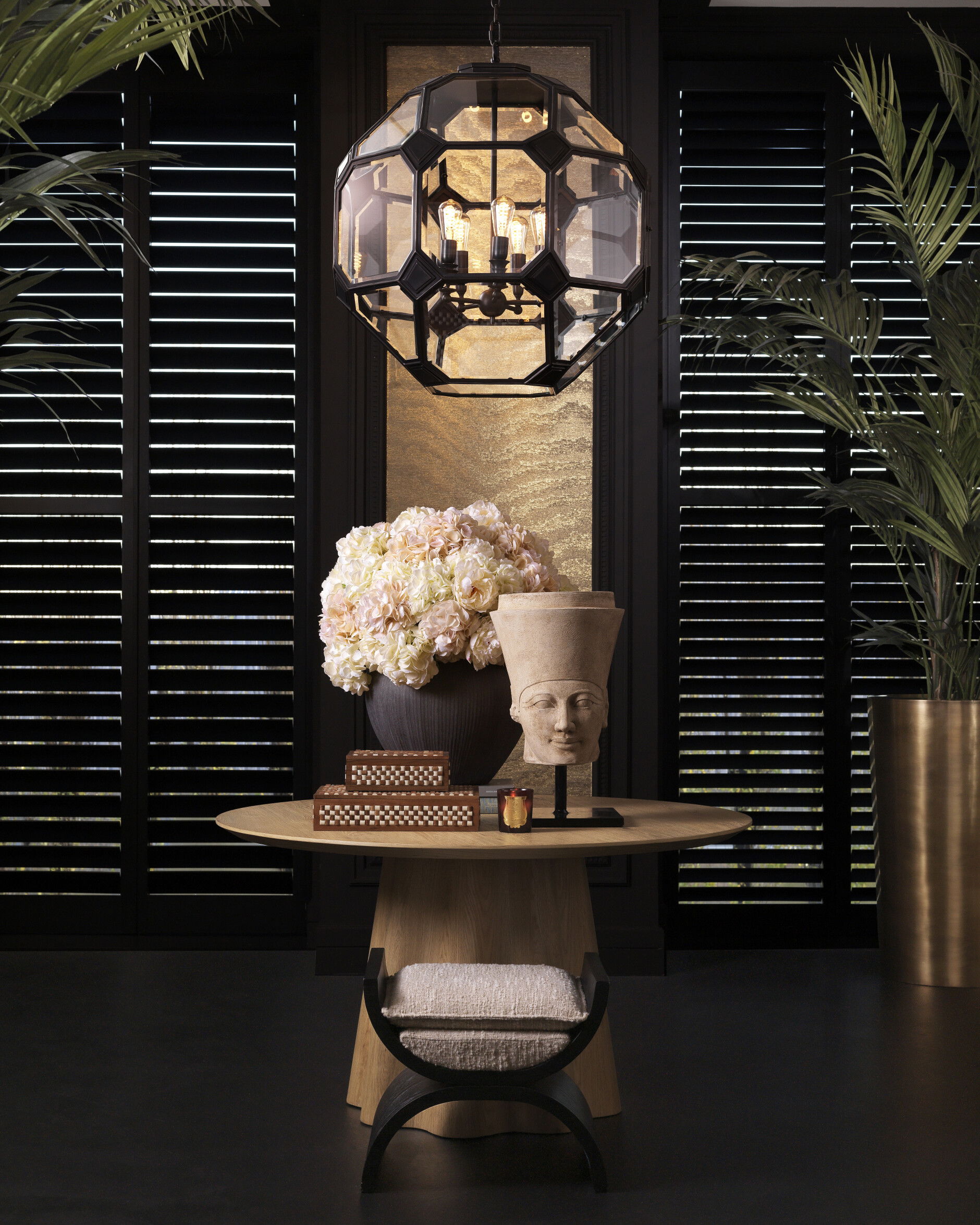 Olympia plafondlamp brons