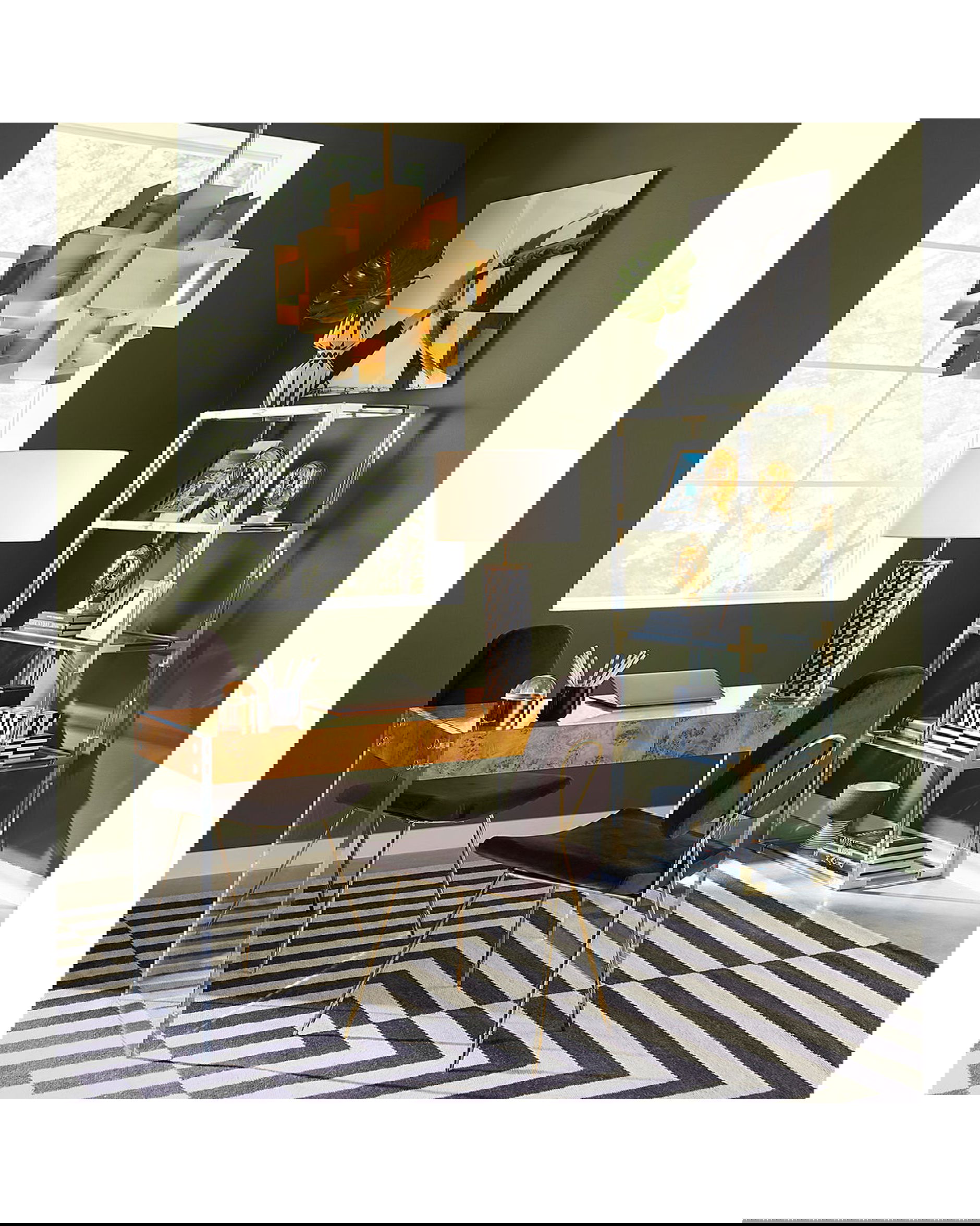 Jacques bokhylla mässing