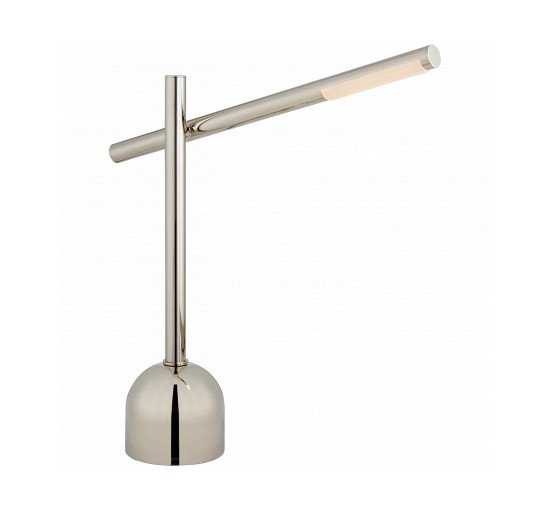 Polished Nickel - Rousseau Boom Arm Table Lamp Polished Nickel