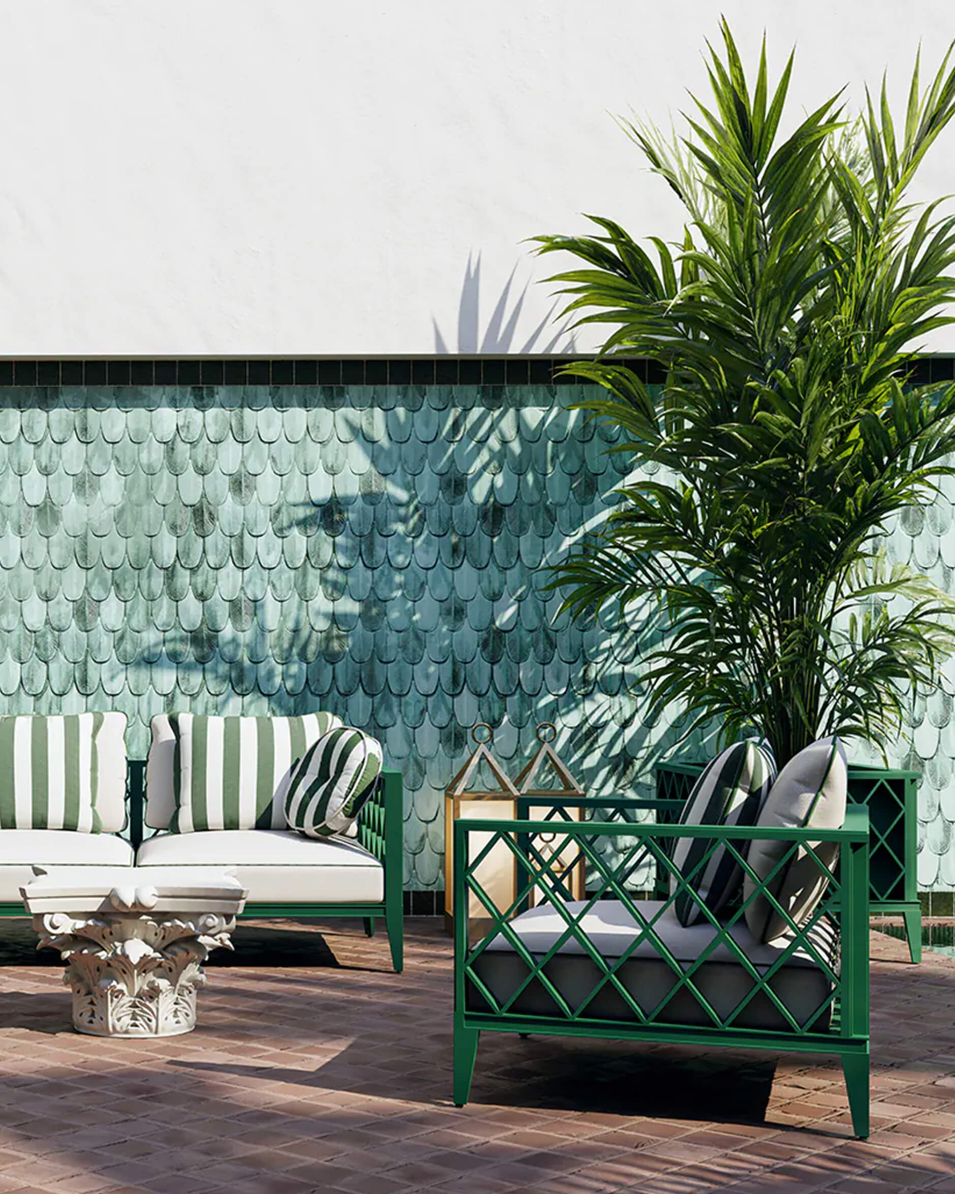 Ocean Club fåtölj grön