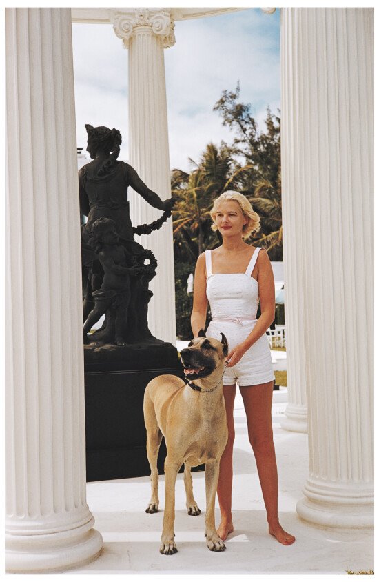 C.Z. Guest With Her Great Dane