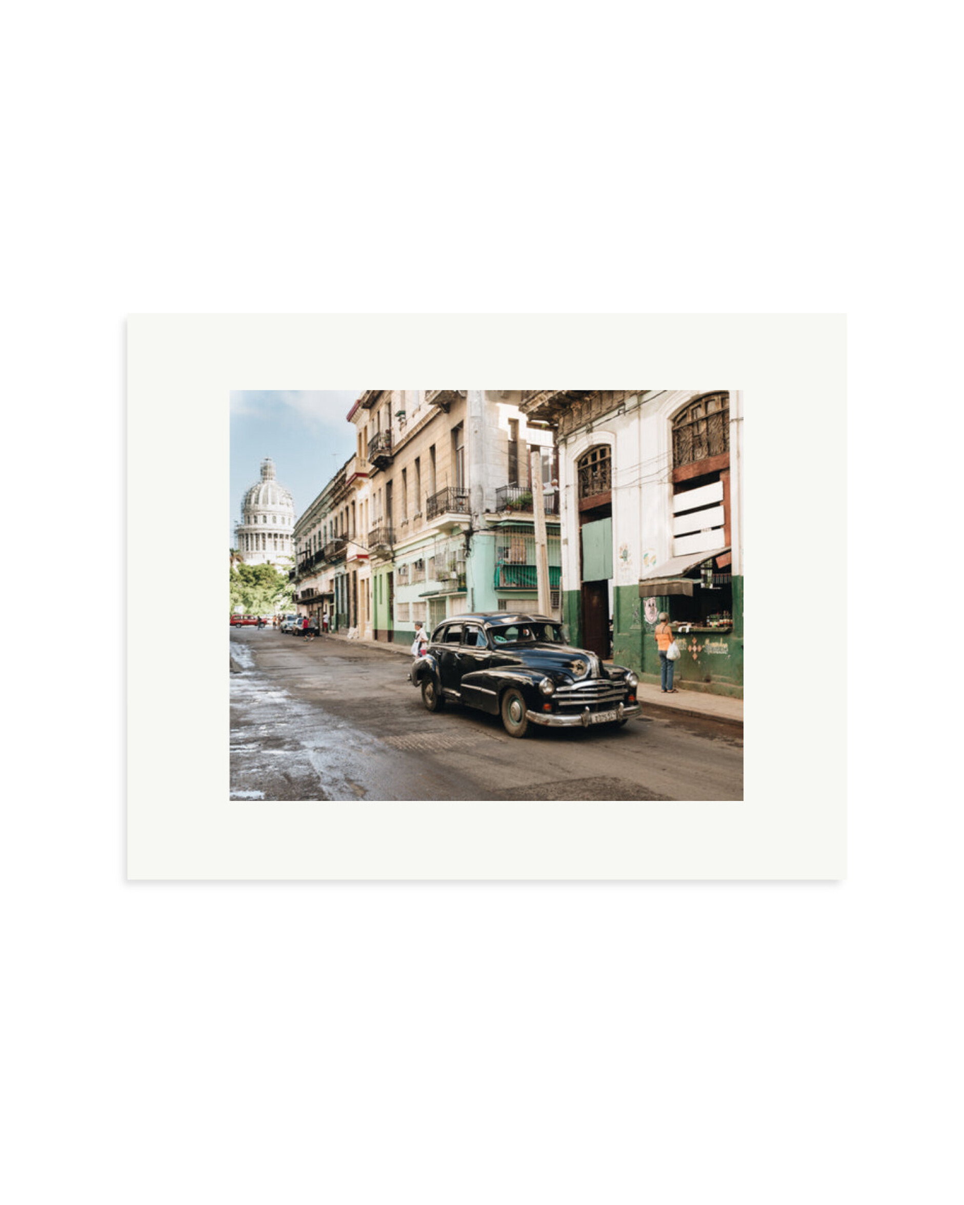 Black Car in Cuba Print Only / Small