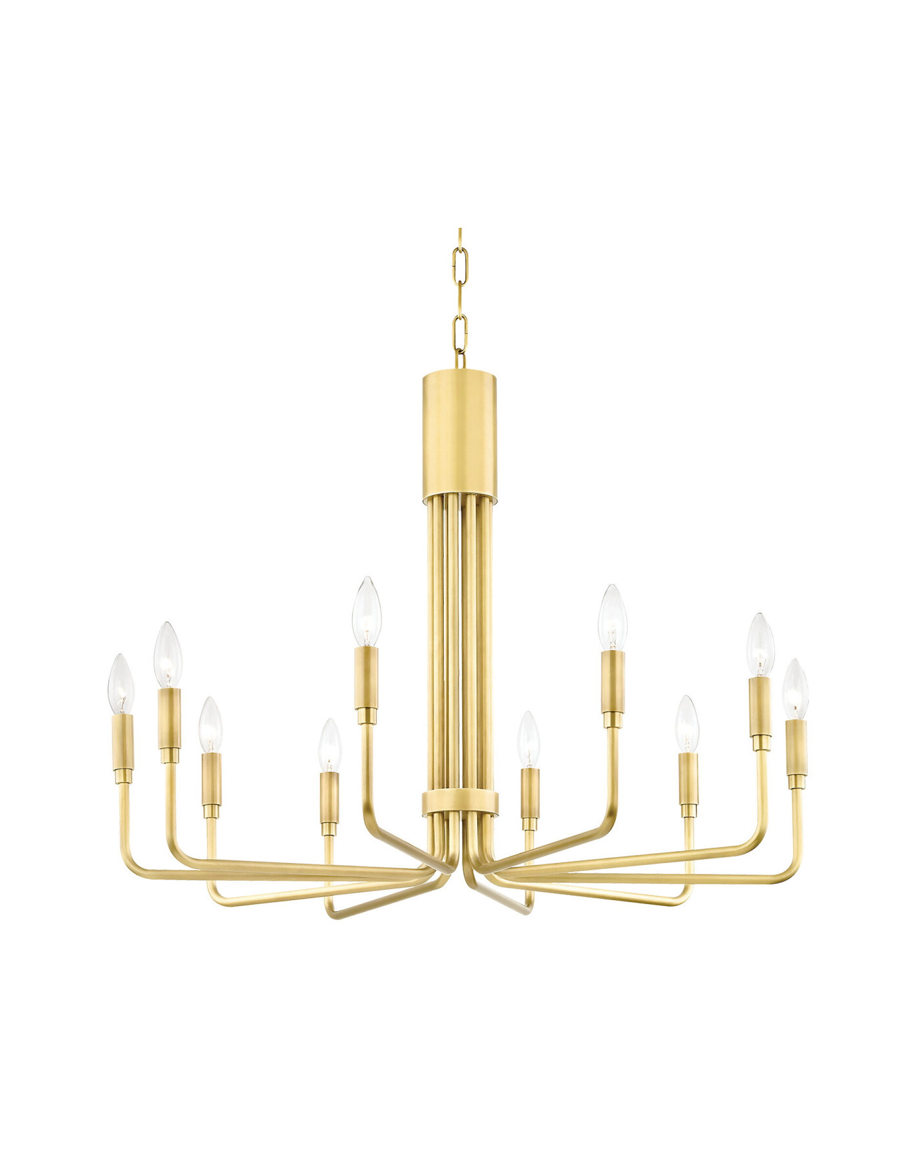 Brigitte taklampe antikk messing