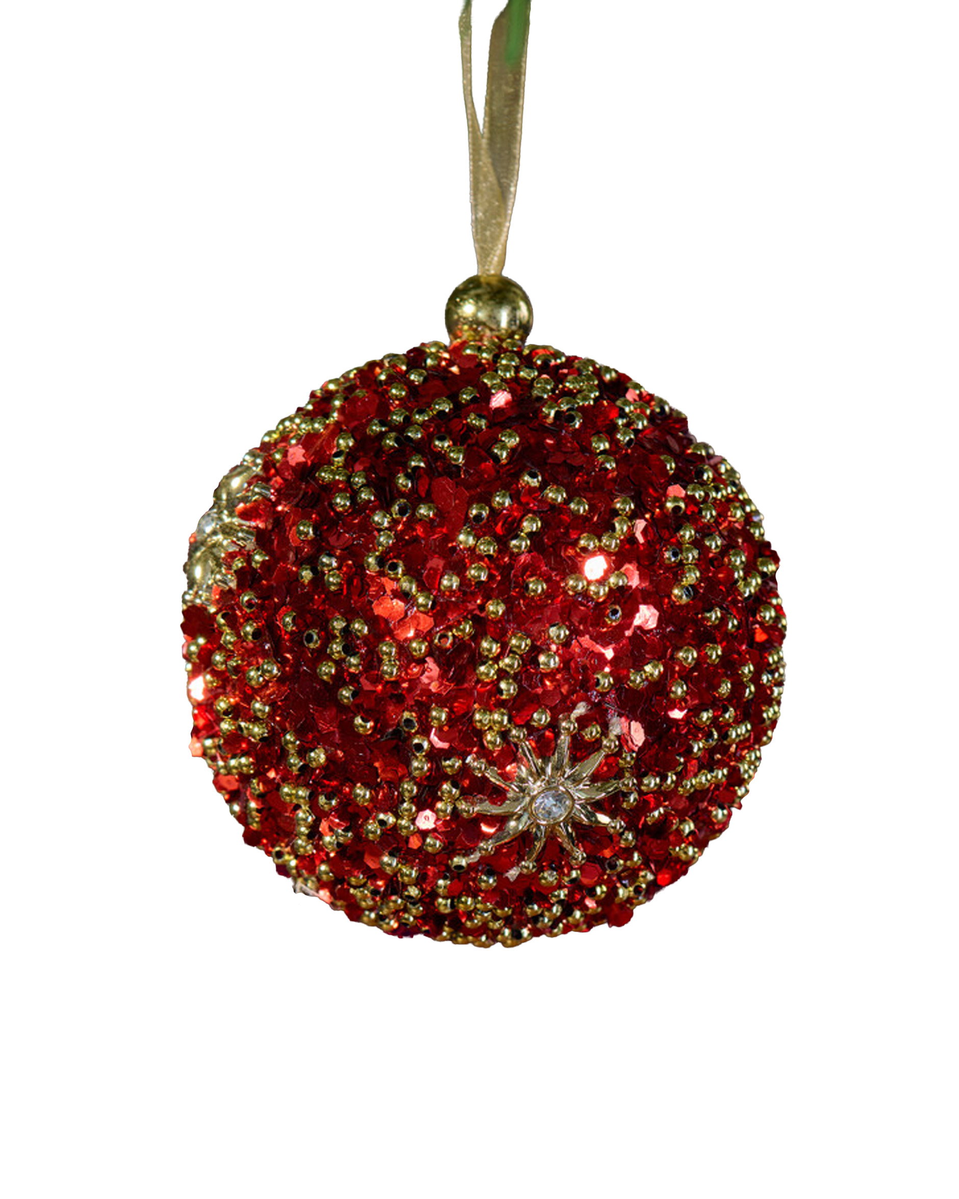 Nancy julekugle rød 8 cm