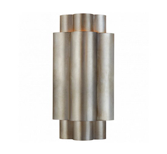 null - Arabelle Small Sconce Burnished Silver Leaf