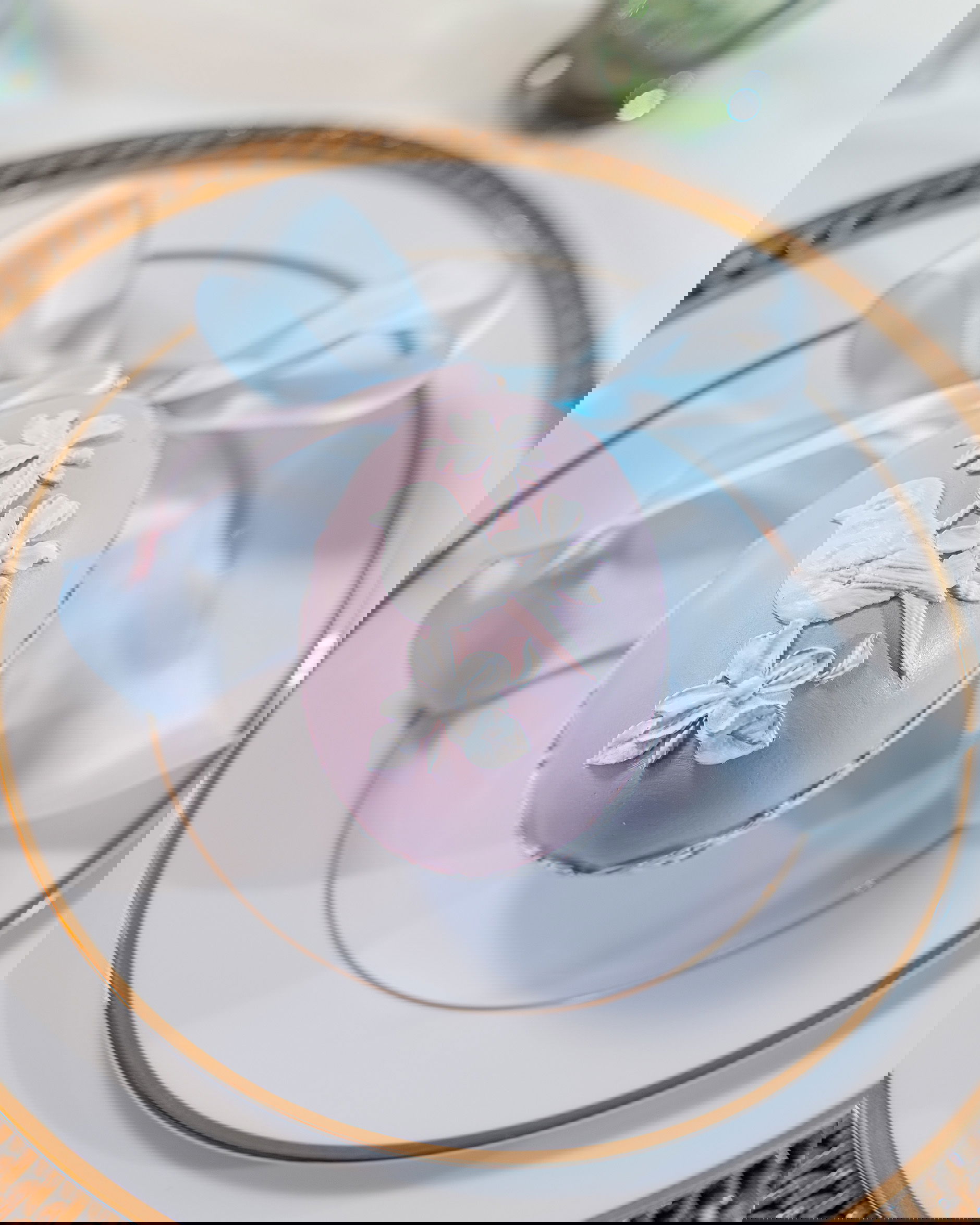 Ofelia påskeegg hengende dekorasjon rosa