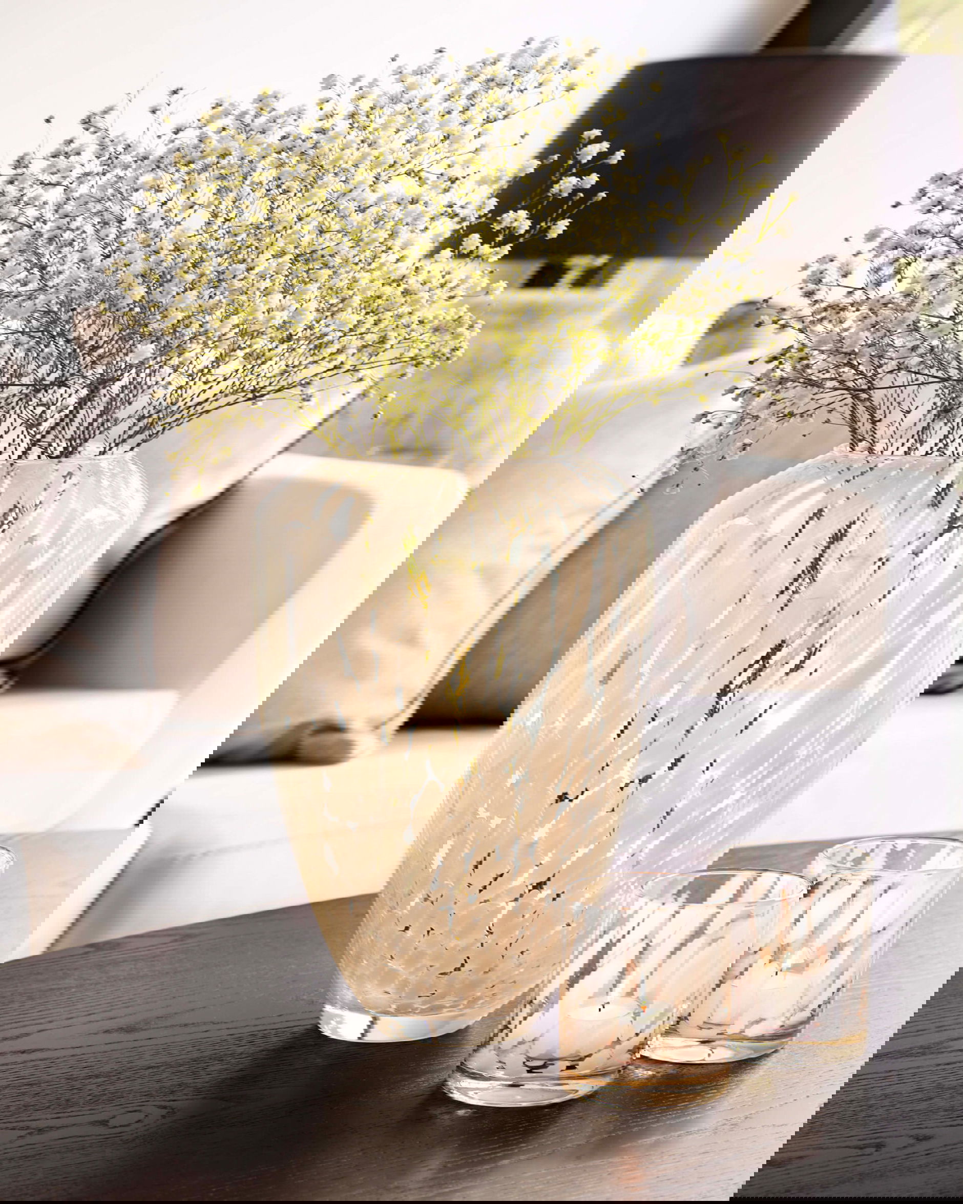 Marseille ljuslykta vit