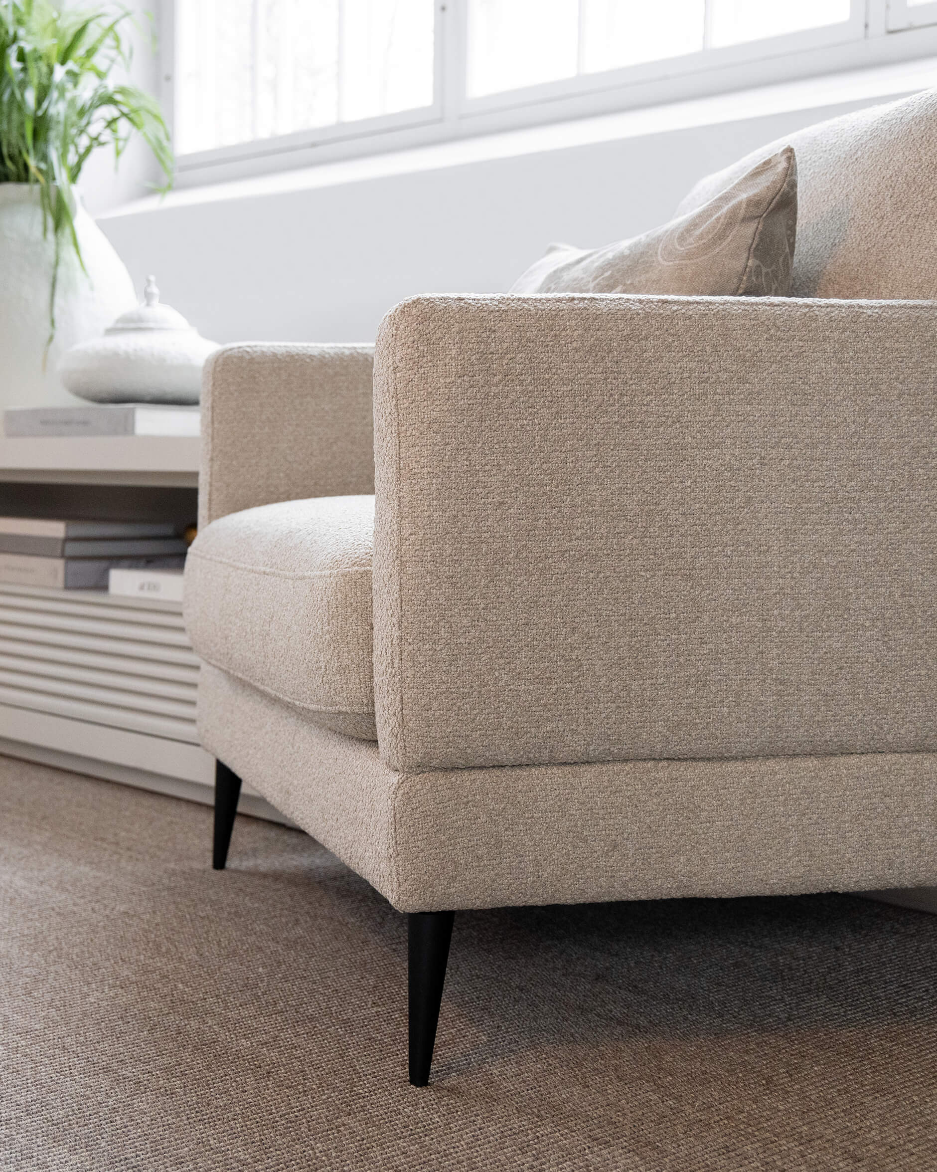 Andorra fåtölj rhyme beige