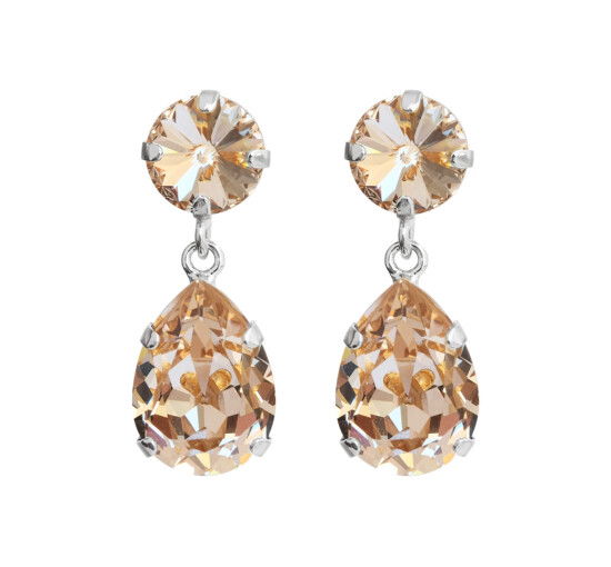 Rhodium - Classic Drop Earrings Silk