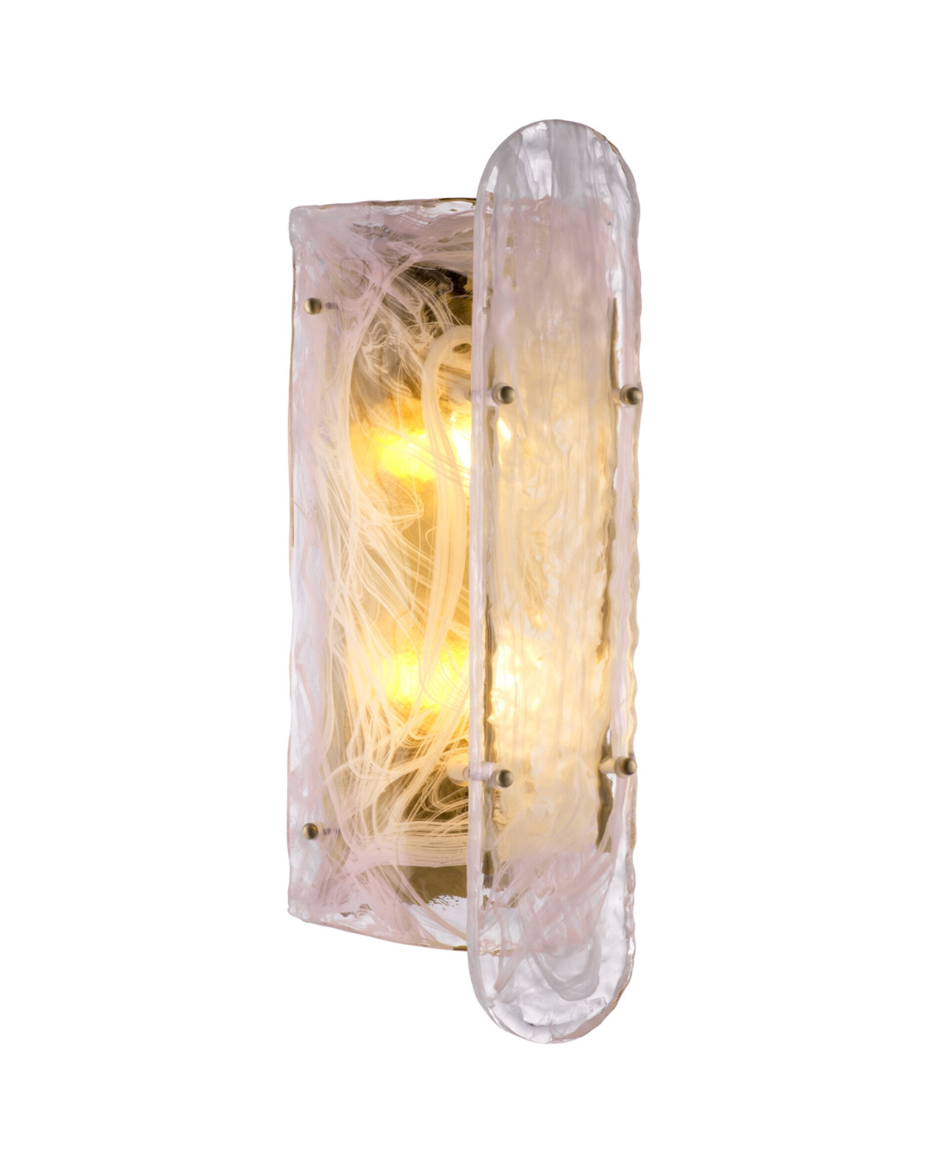 Ginnis vägglampa antik mässing