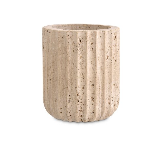 Travertine - Nava vase brown marble
