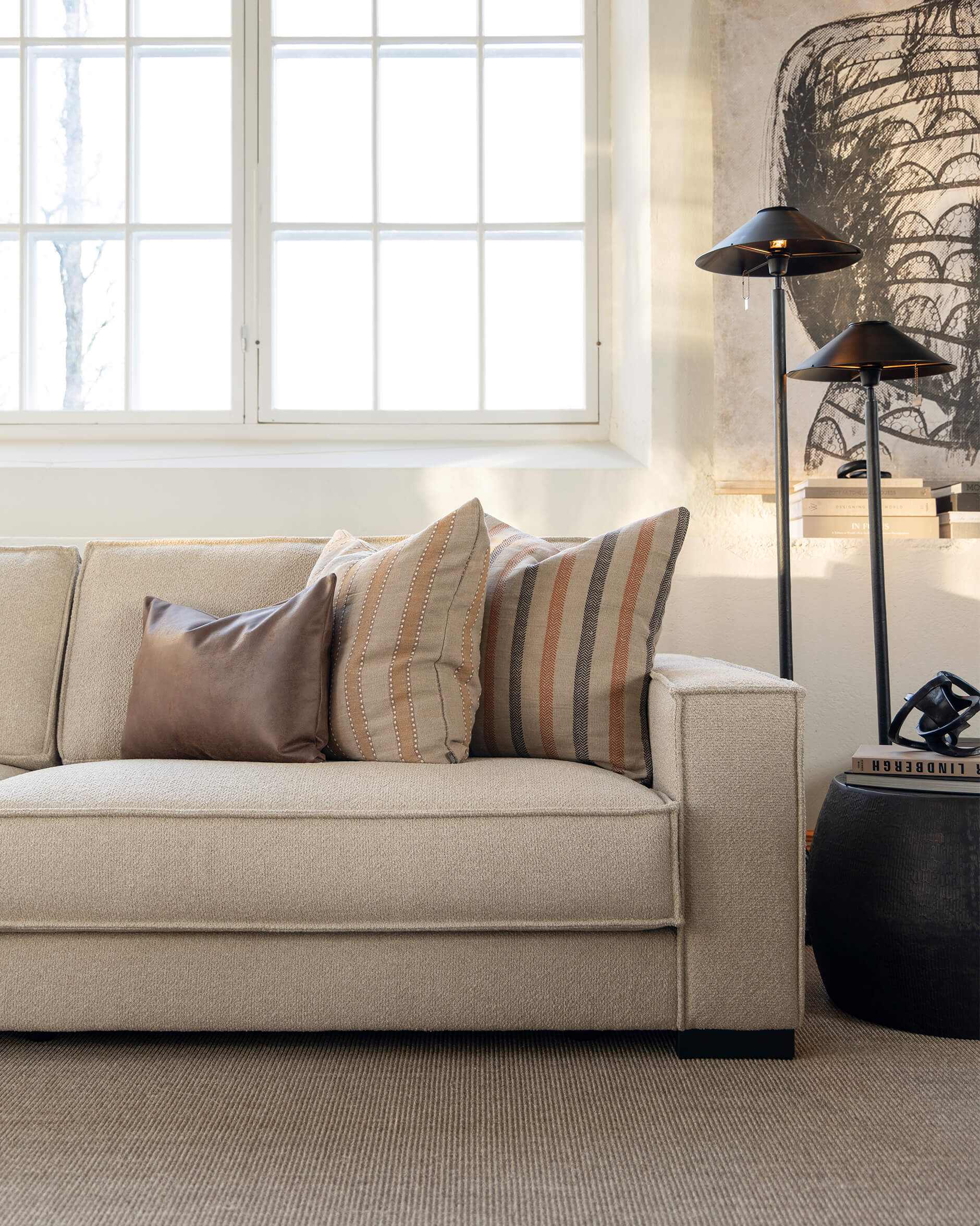 Oman Kissenhülle linen/saffron