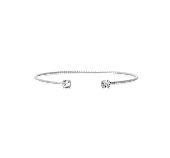 Evita Stud armbånd crystal rhodium