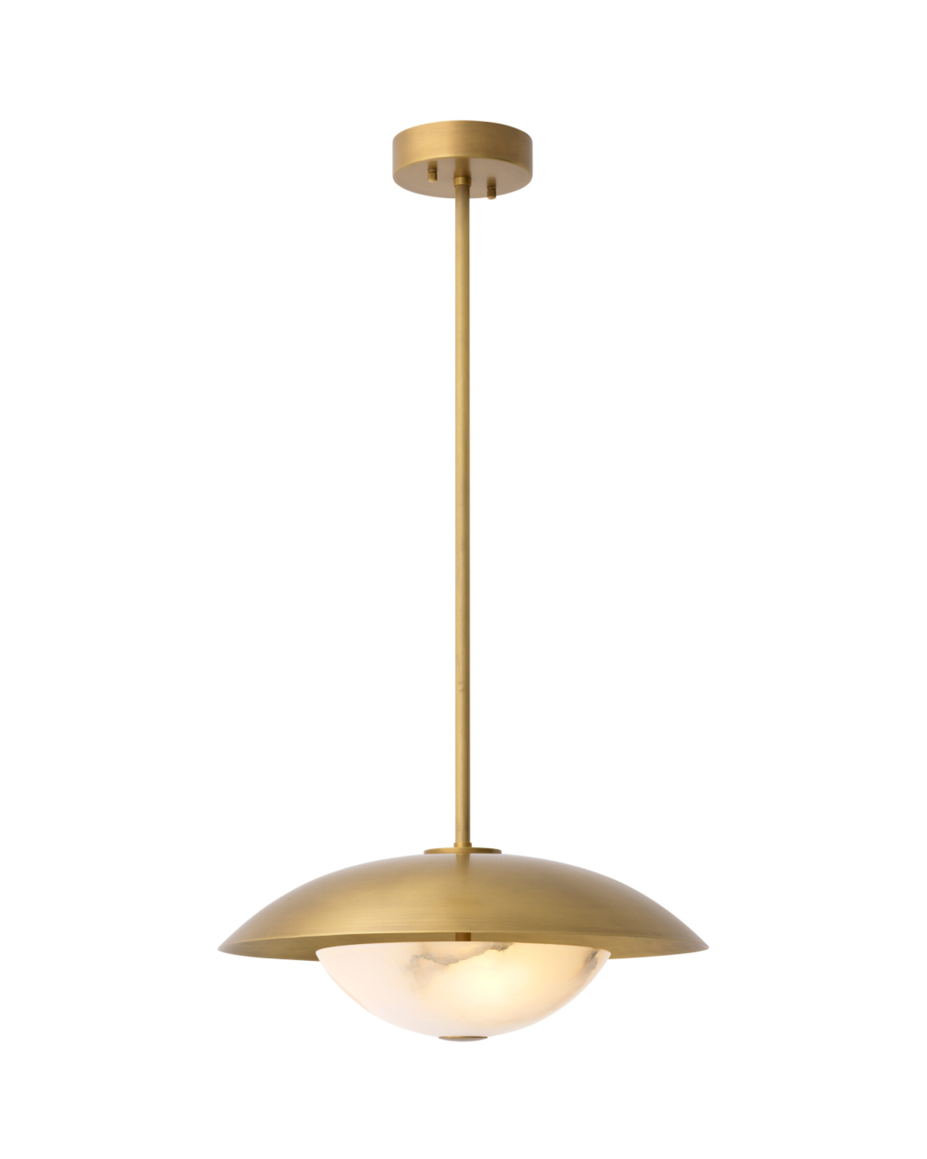 Marcona taklampa antik mässing