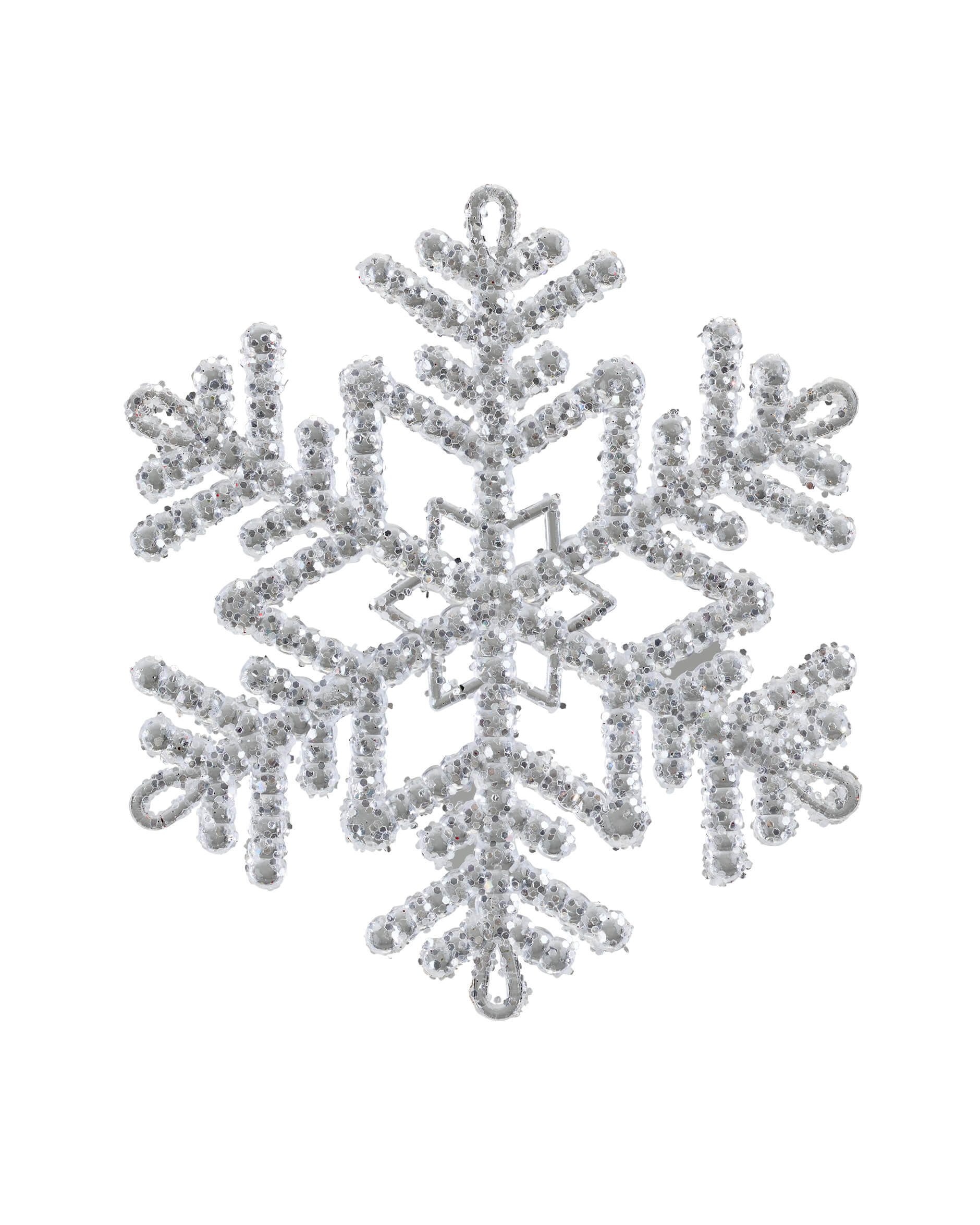 Glimma snöflingor julgransdekoration 2-pack