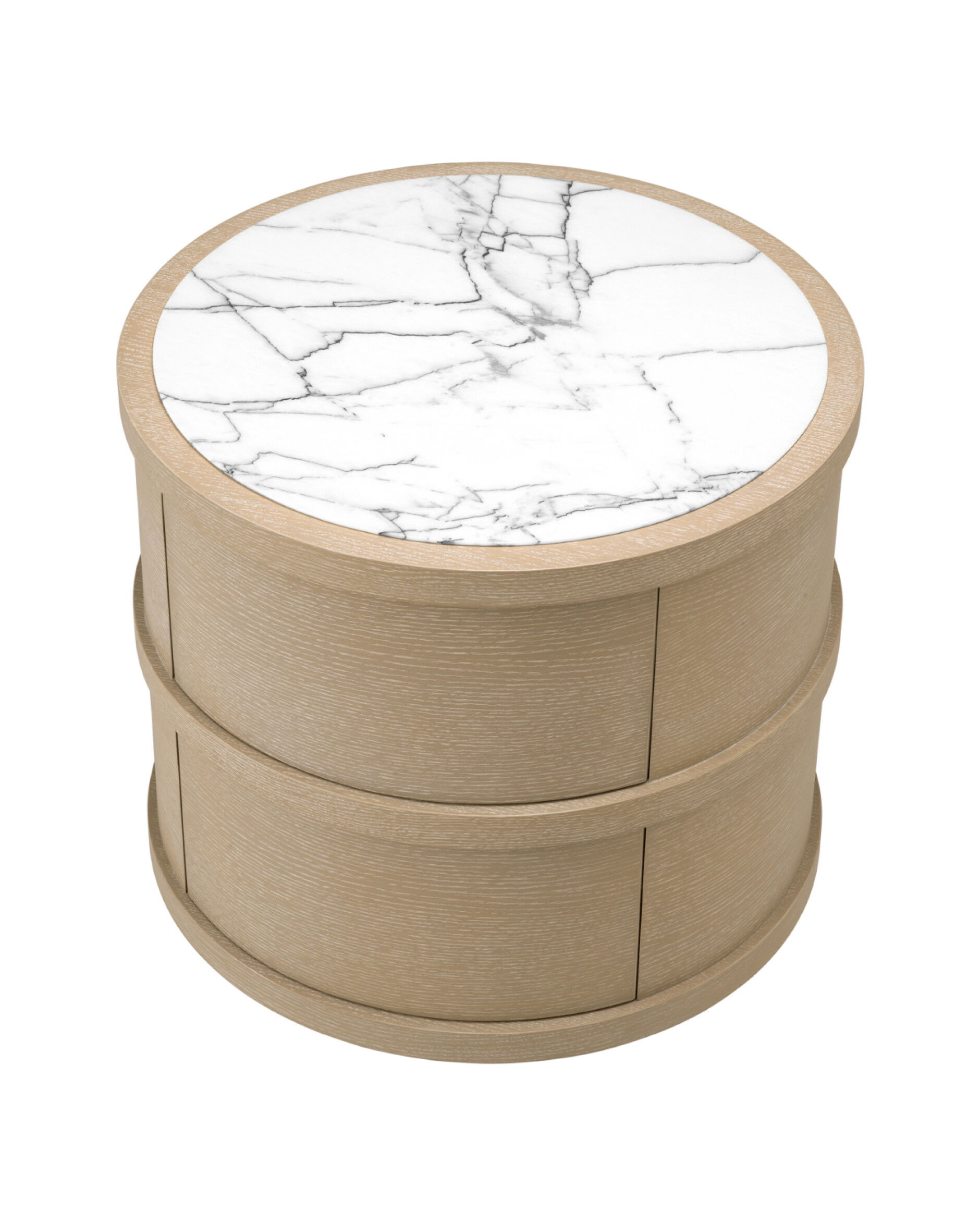 Cabana sängbord washed oak veneer