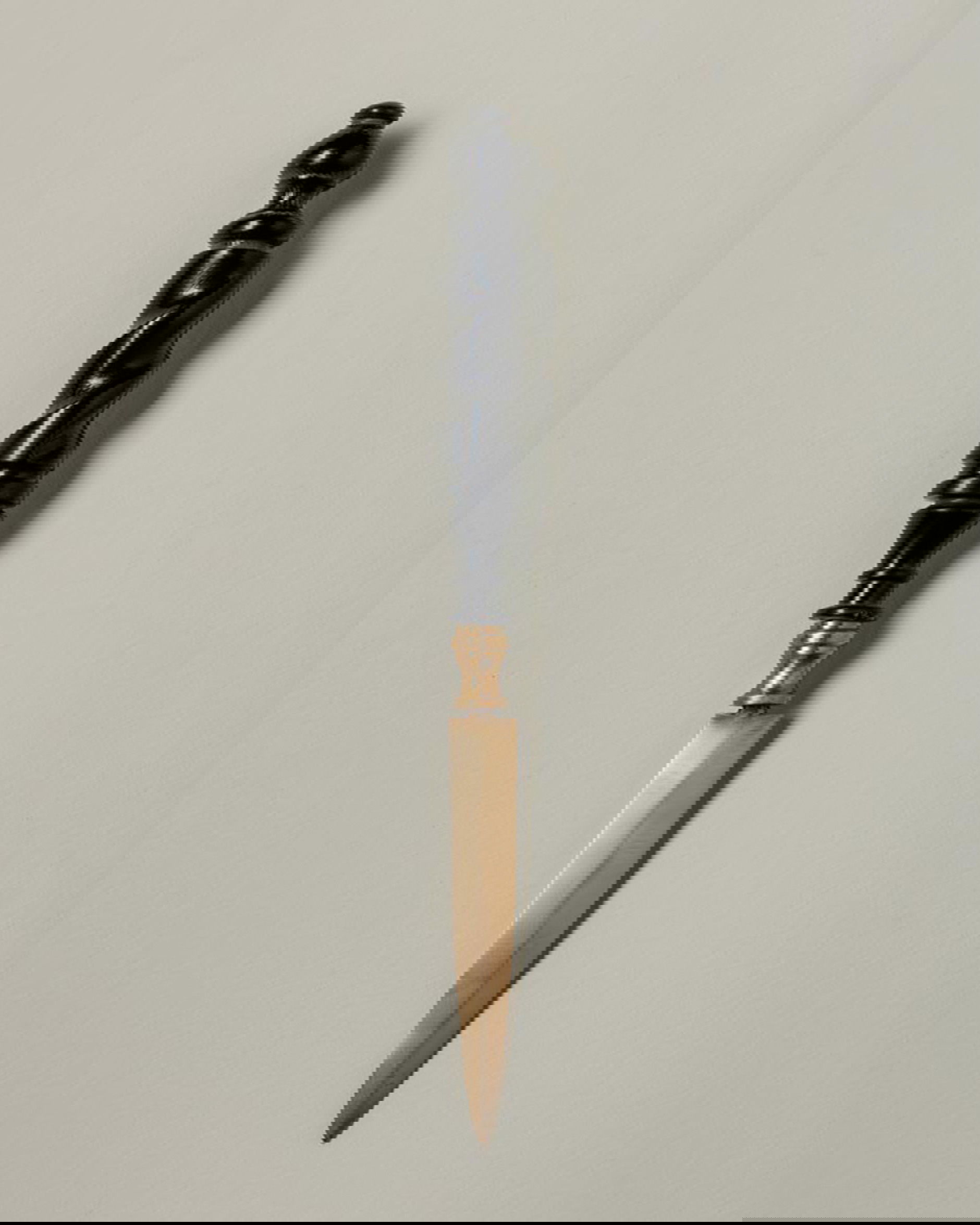 Briefopener zwart/messing