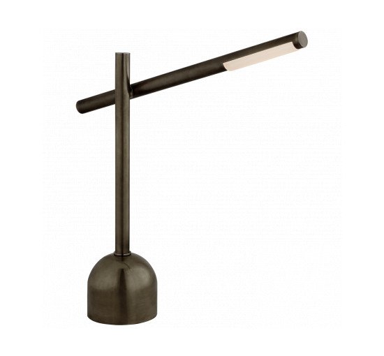 Bronze - Rousseau Boom Arm Table Lamp Antique-Burnished Brass