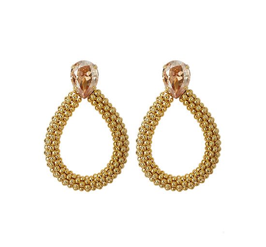 null - Classic Rope Earrings Golden Shadow