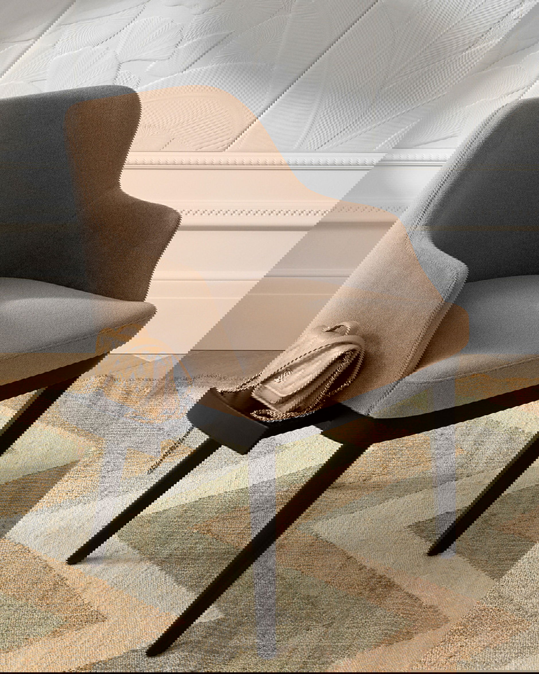 Dining Chair Costa with shelf Sabino brown